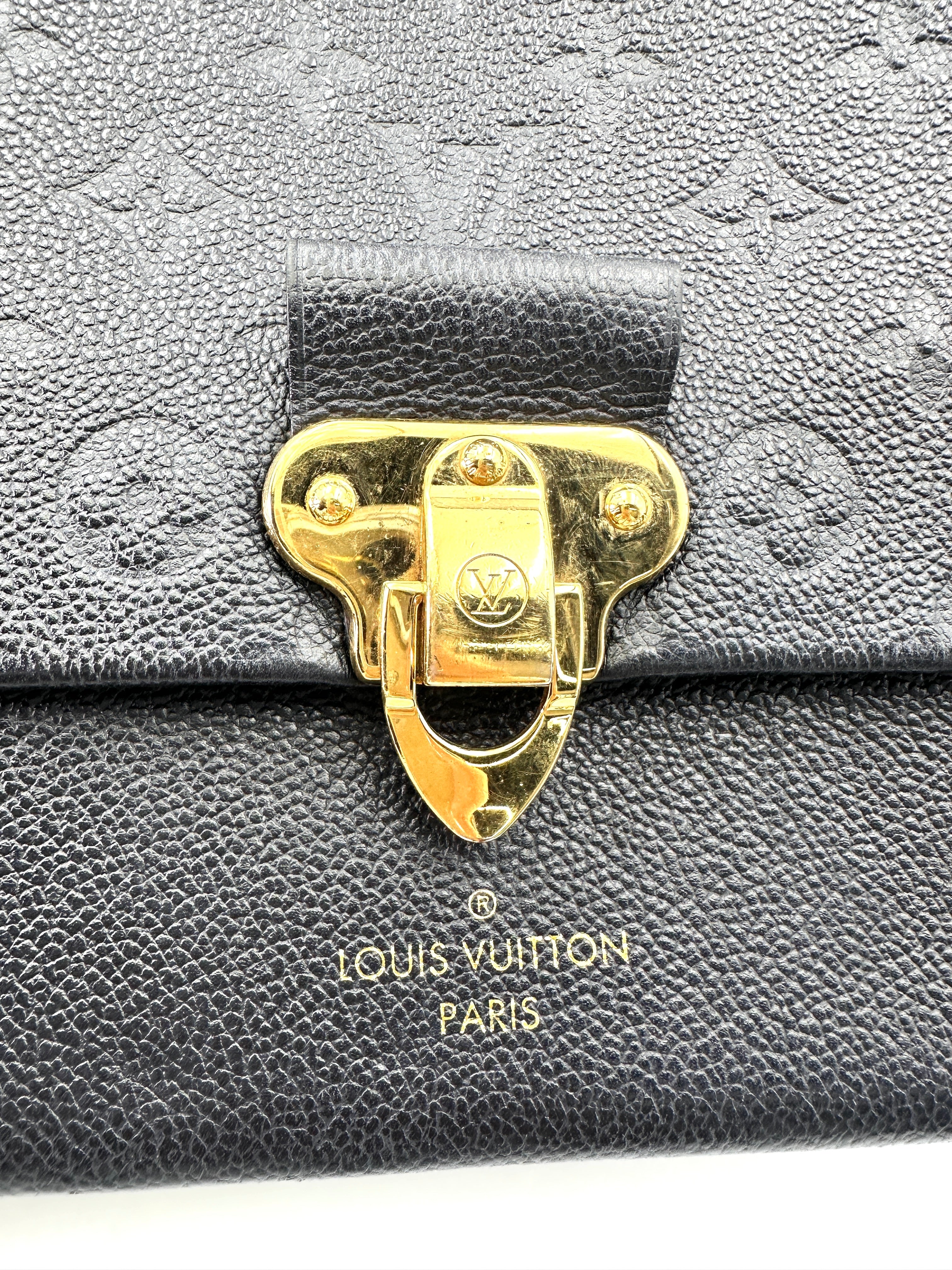 Louis Vuitton Vavin Black Monogram Empreinte Leather Shoulder Bag LV2422