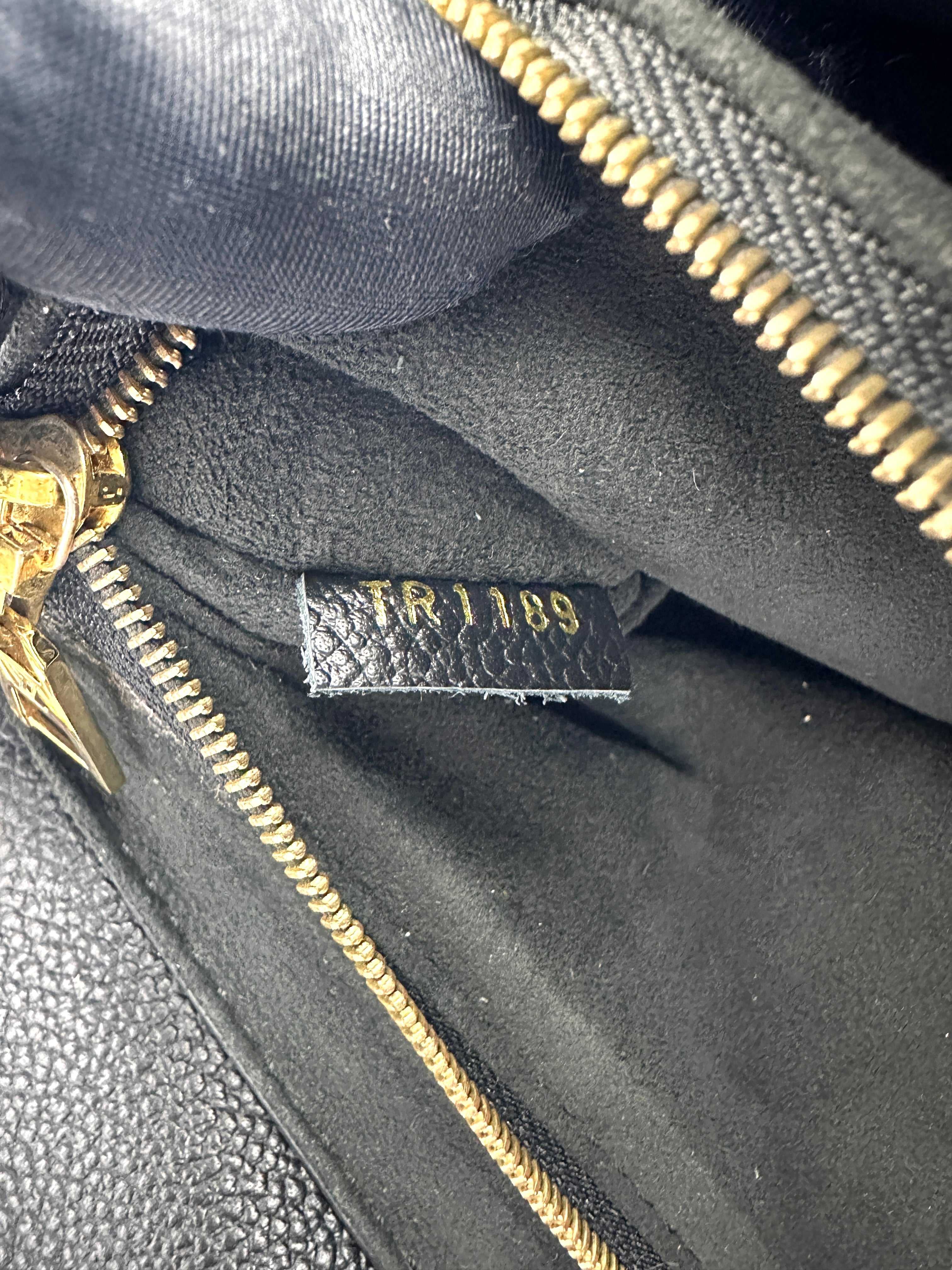 Louis Vuitton Vavin Black Monogram Empreinte Leather Shoulder Bag LV2422