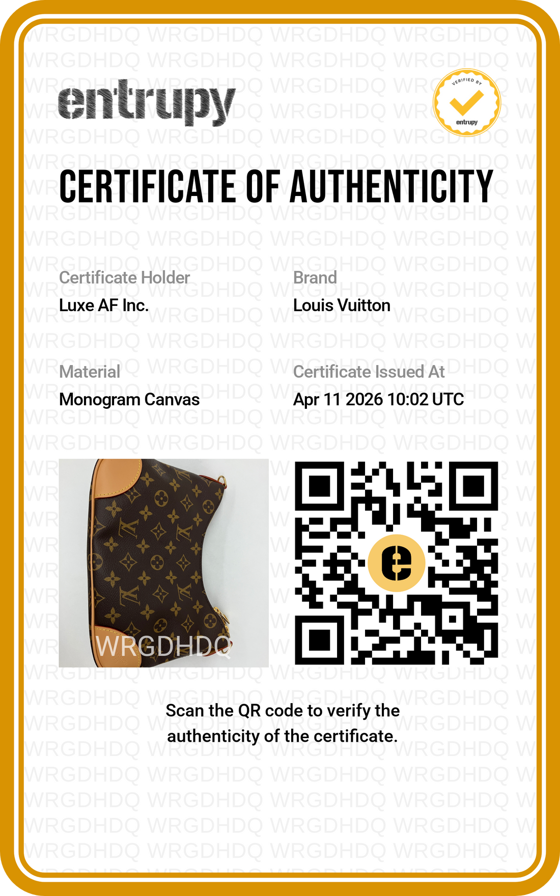 Louis Vuitton Bunlogne Monogram Canvas Shoulder Bag With Brown Cowhide Leather Trim LVD260413