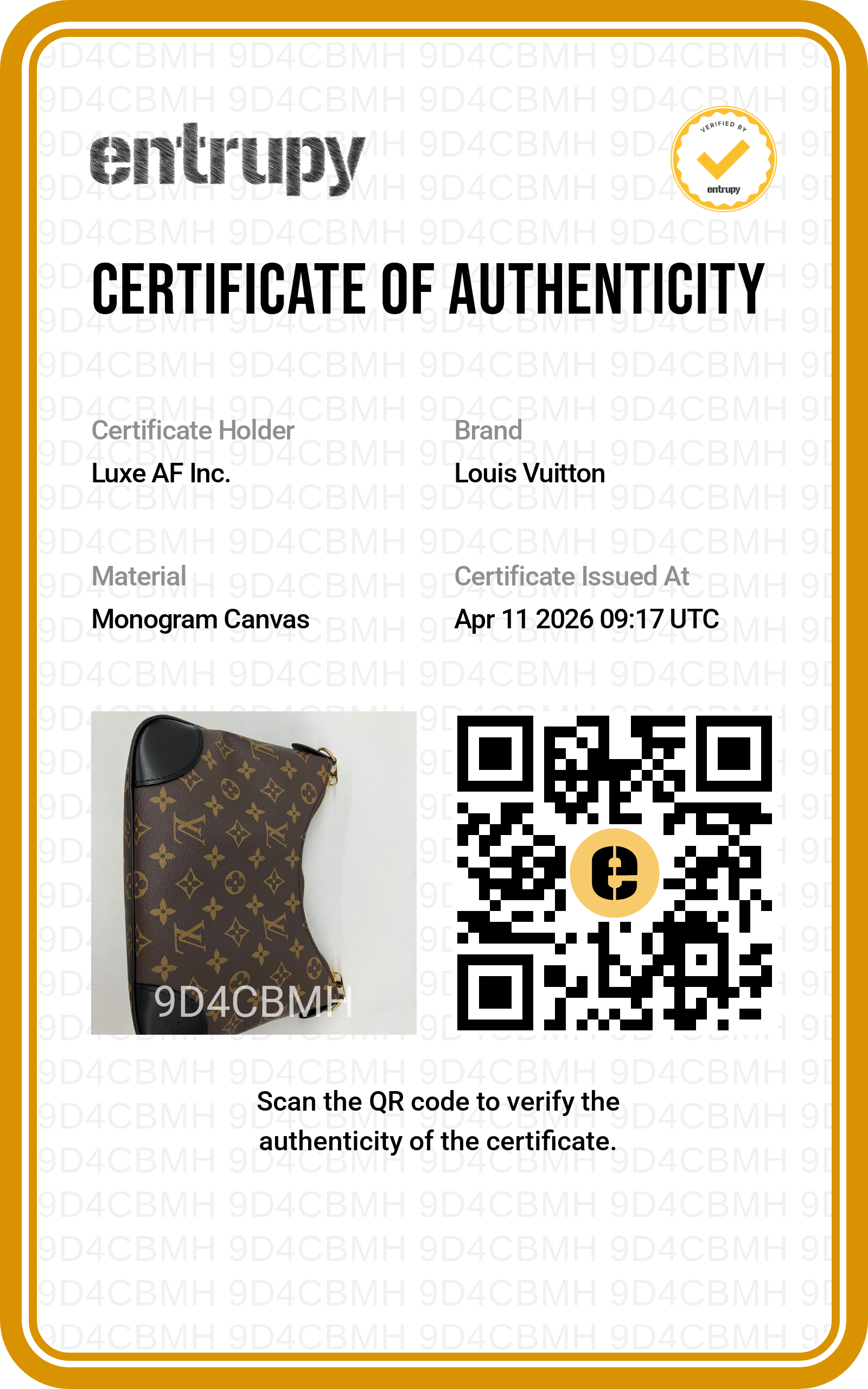 Louis Vuitton Bunlogne Monogram Canvas Shoulder Bag With Black Cowhide Leather Trim LVF260420