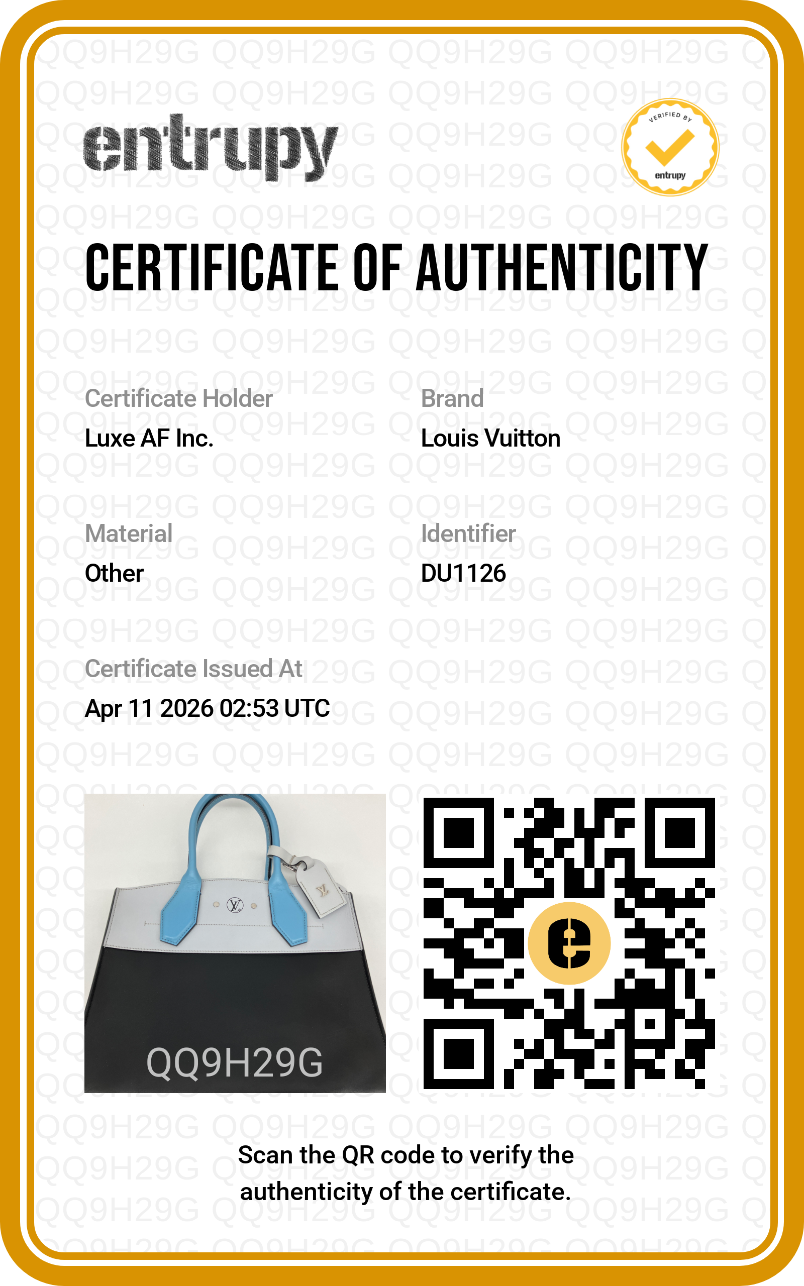 Louis Vuitton City Steamer Black/White Grained Leather Handle Bag LV2419
