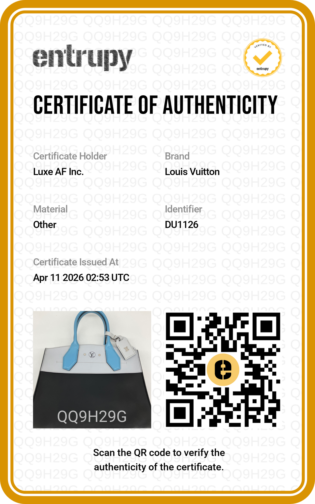 Louis Vuitton City Steamer Black/White Grained Leather Handle Bag LV2419