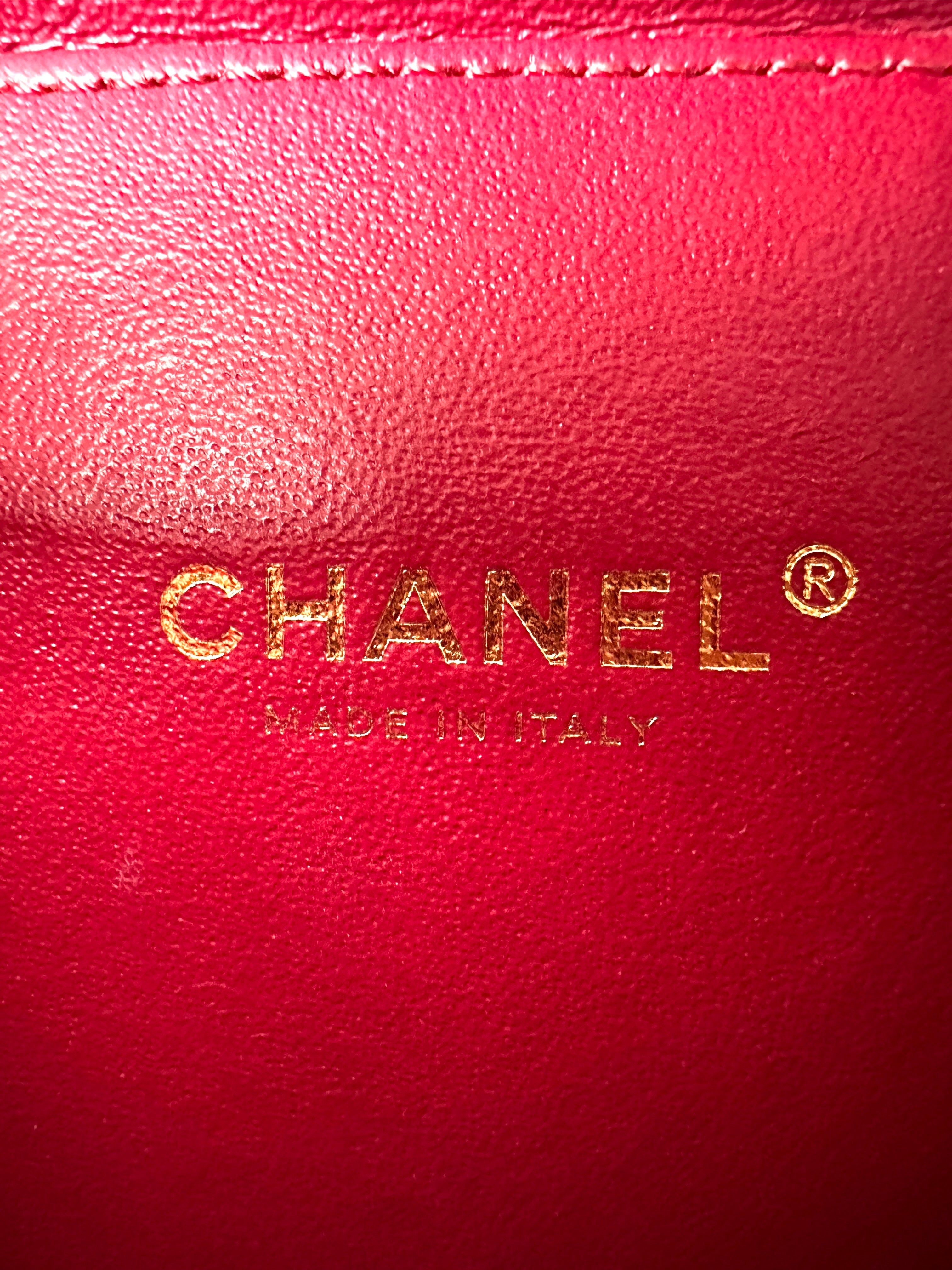 Chanel CC Filigree Navy Quilted Leather Vanity Case(28***49) CC1761