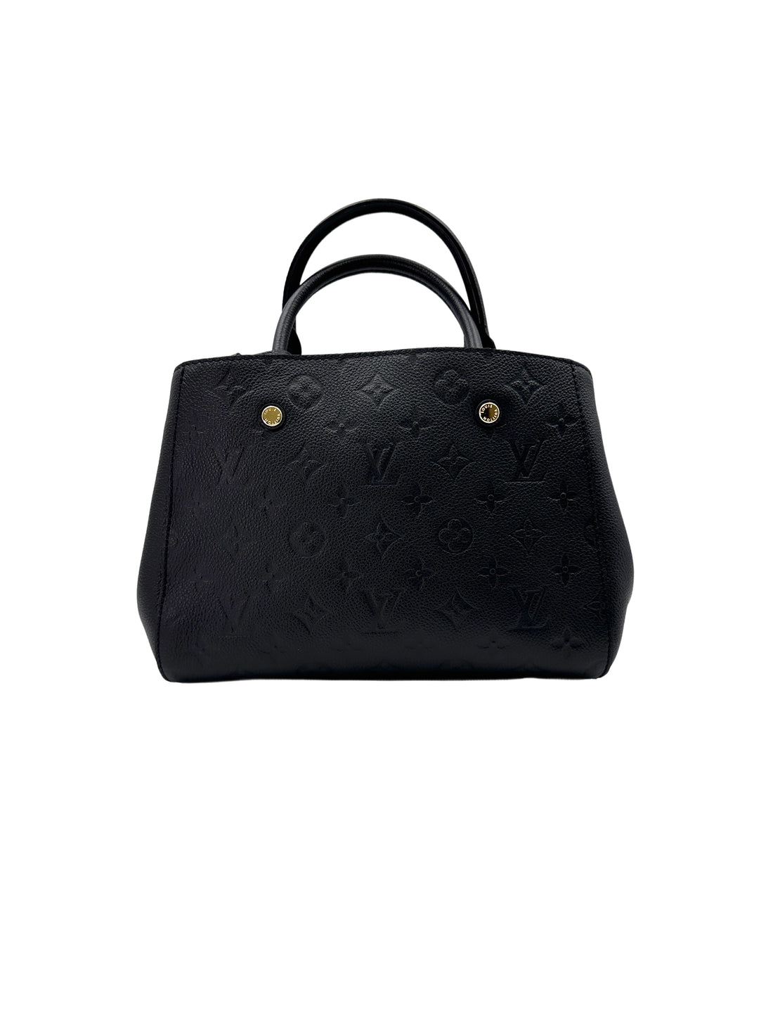 Louis Vuitton Montaigne Black Monogram Empreinte Leather Handle Bag LV2424