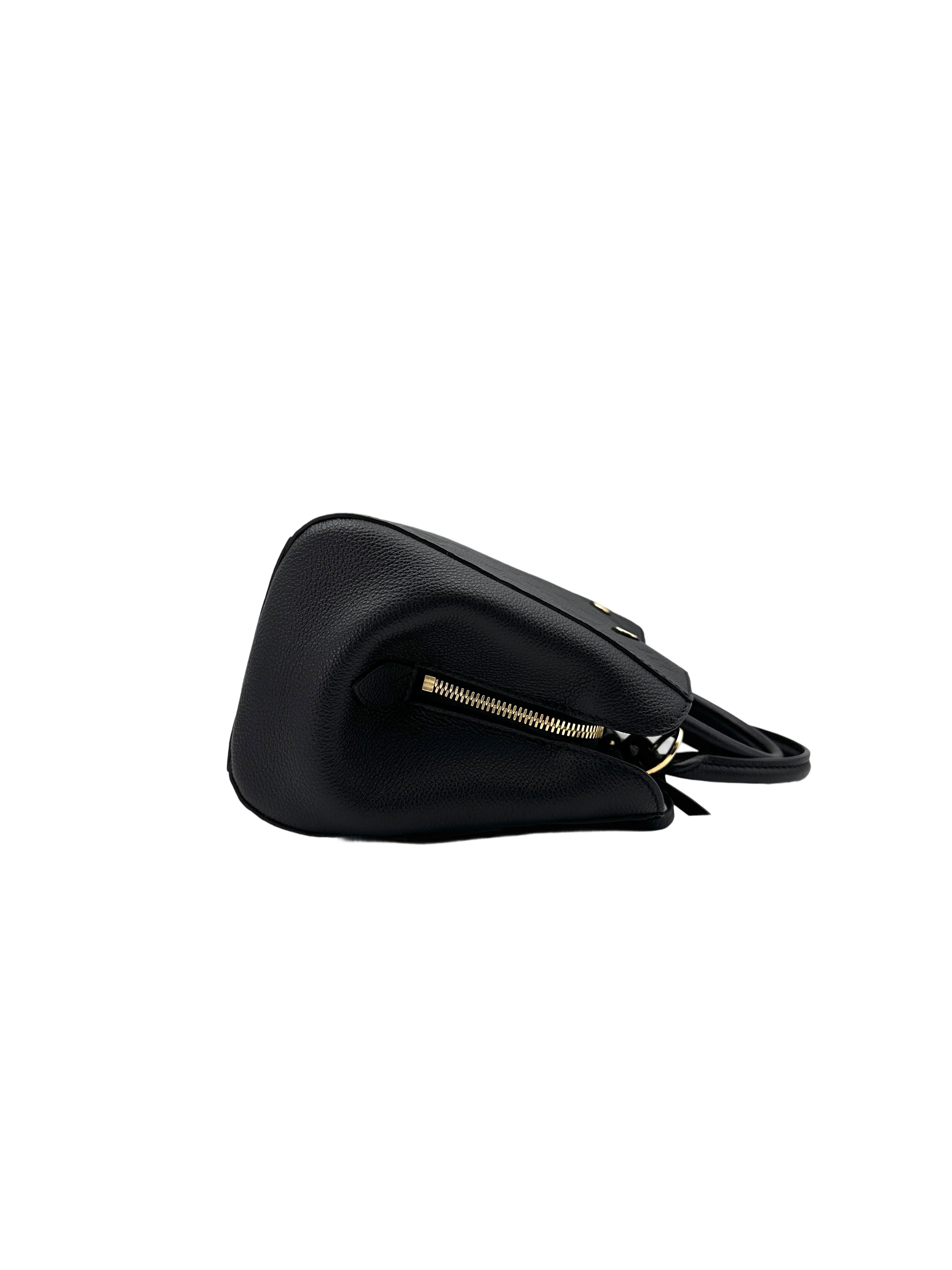 Louis Vuitton Montaigne Black Monogram Empreinte Leather Handle Bag LV2424