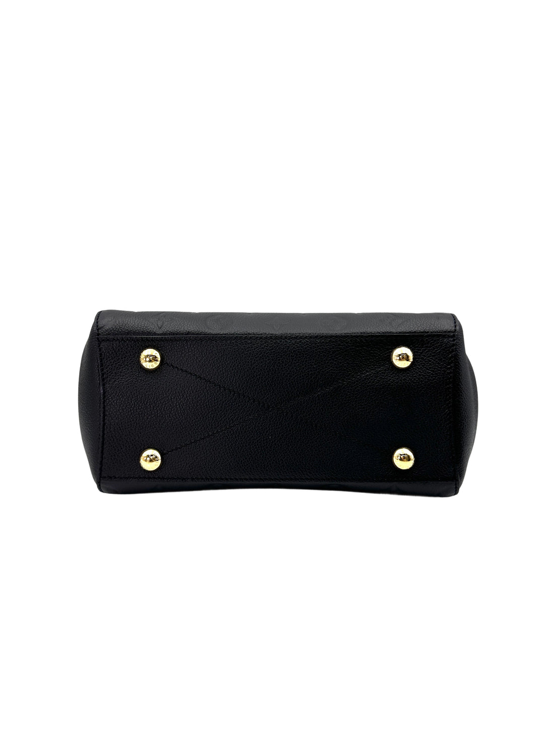 Louis Vuitton Montaigne Black Monogram Empreinte Leather Handle Bag LV2424