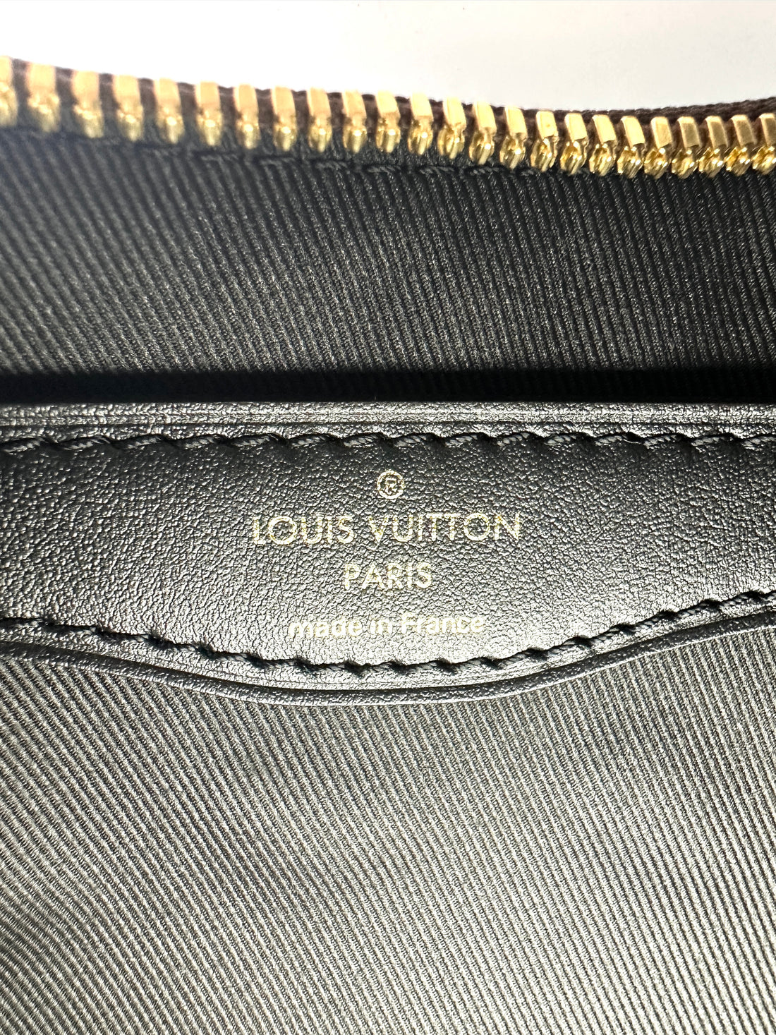 Louis Vuitton Bunlogne Monogram Canvas Shoulder Bag With Black Cowhide Leather Trim LVF260413