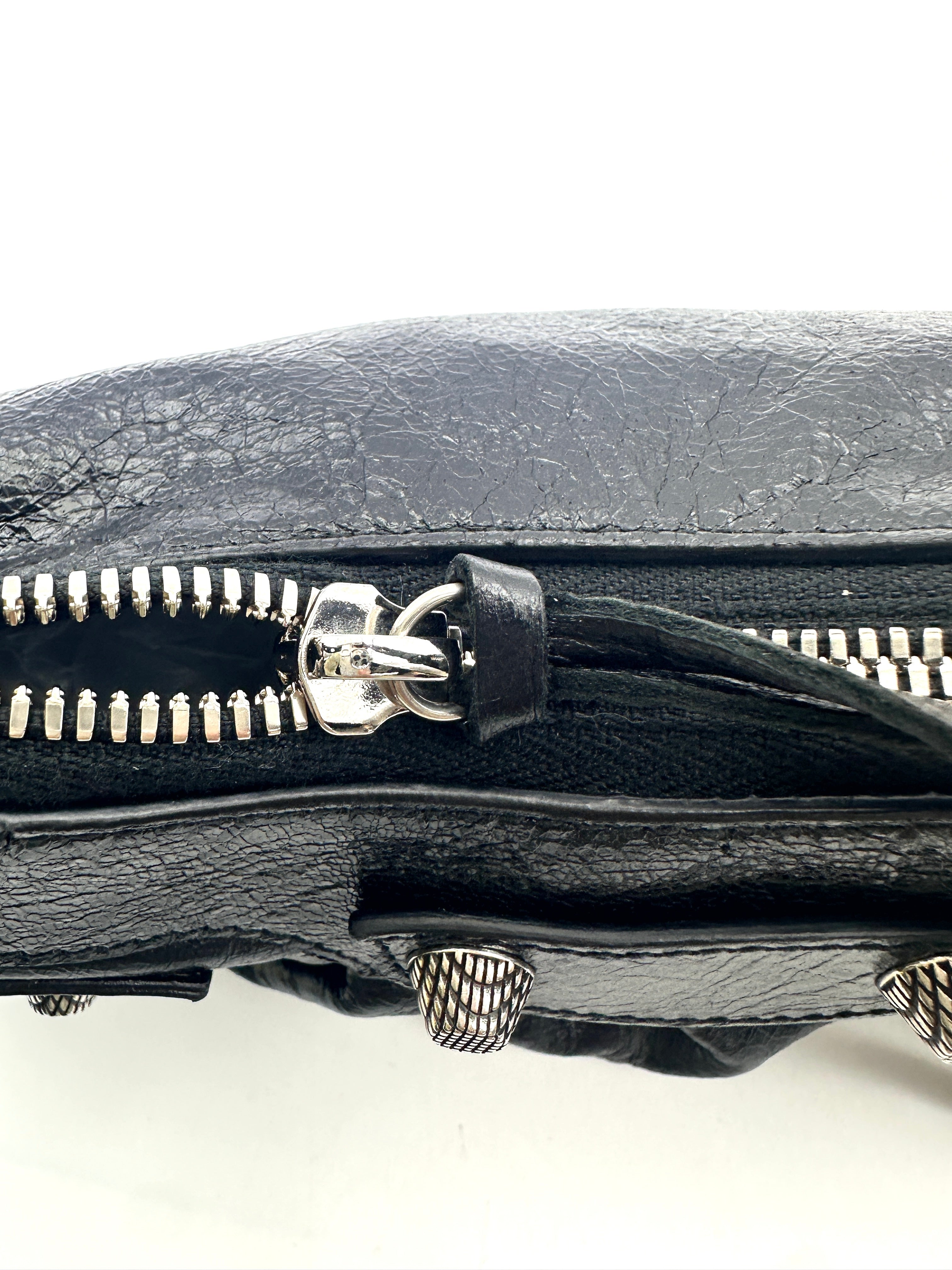 Balenciaga Le Cagole XS Black Leather Shoulder Bag BB63