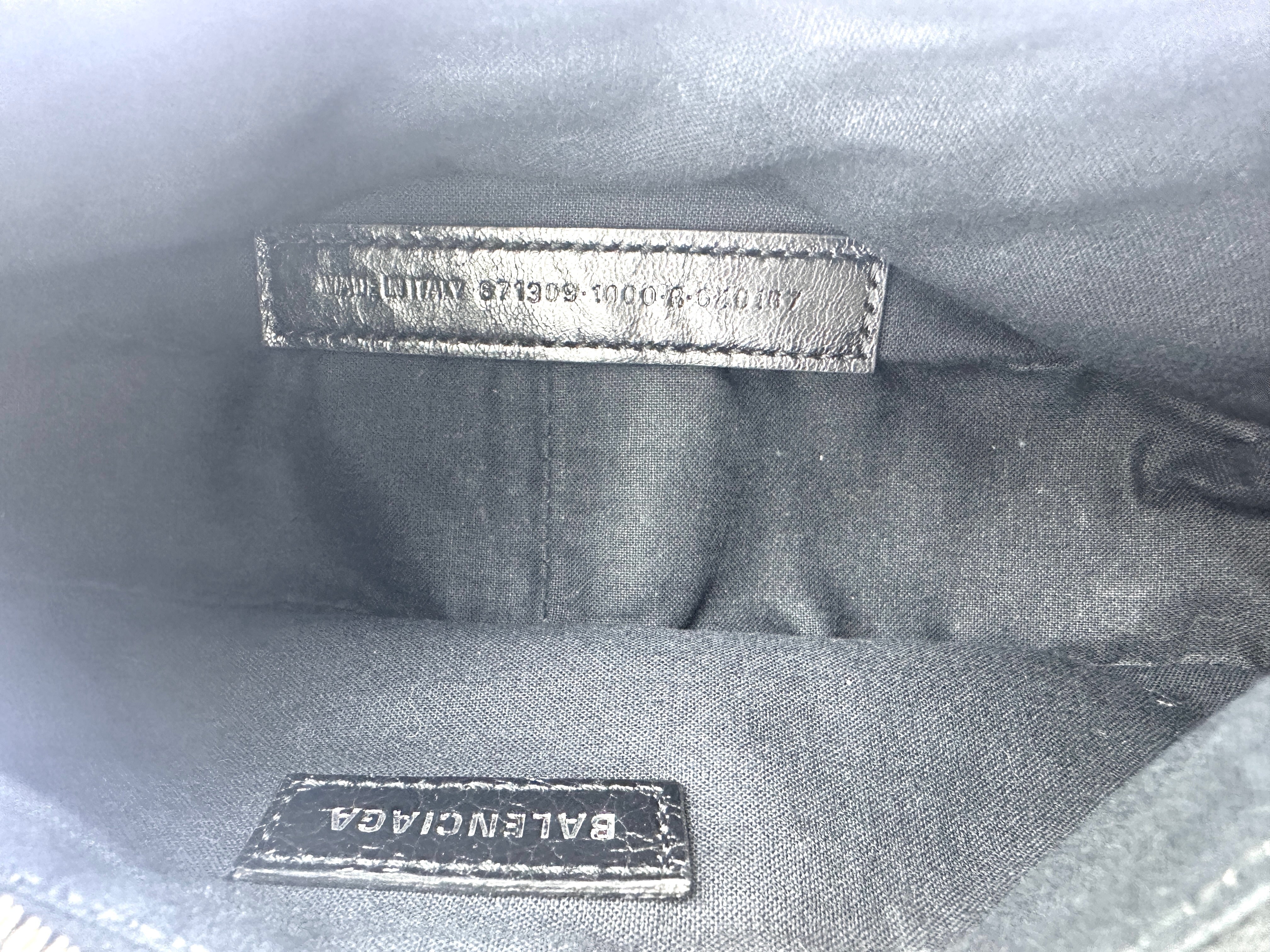 Balenciaga Le Cagole XS Black Leather Shoulder Bag BB63