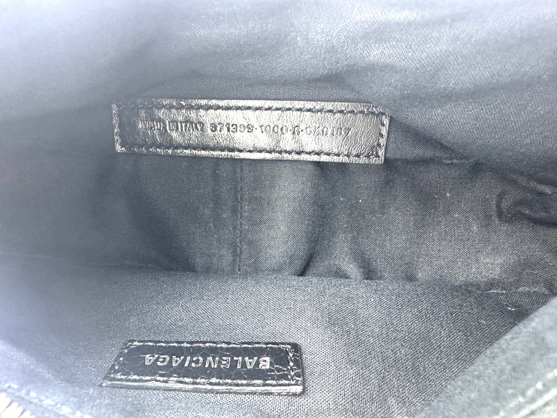 Balenciaga Le Cagole XS Black Leather Shoulder Bag BB63