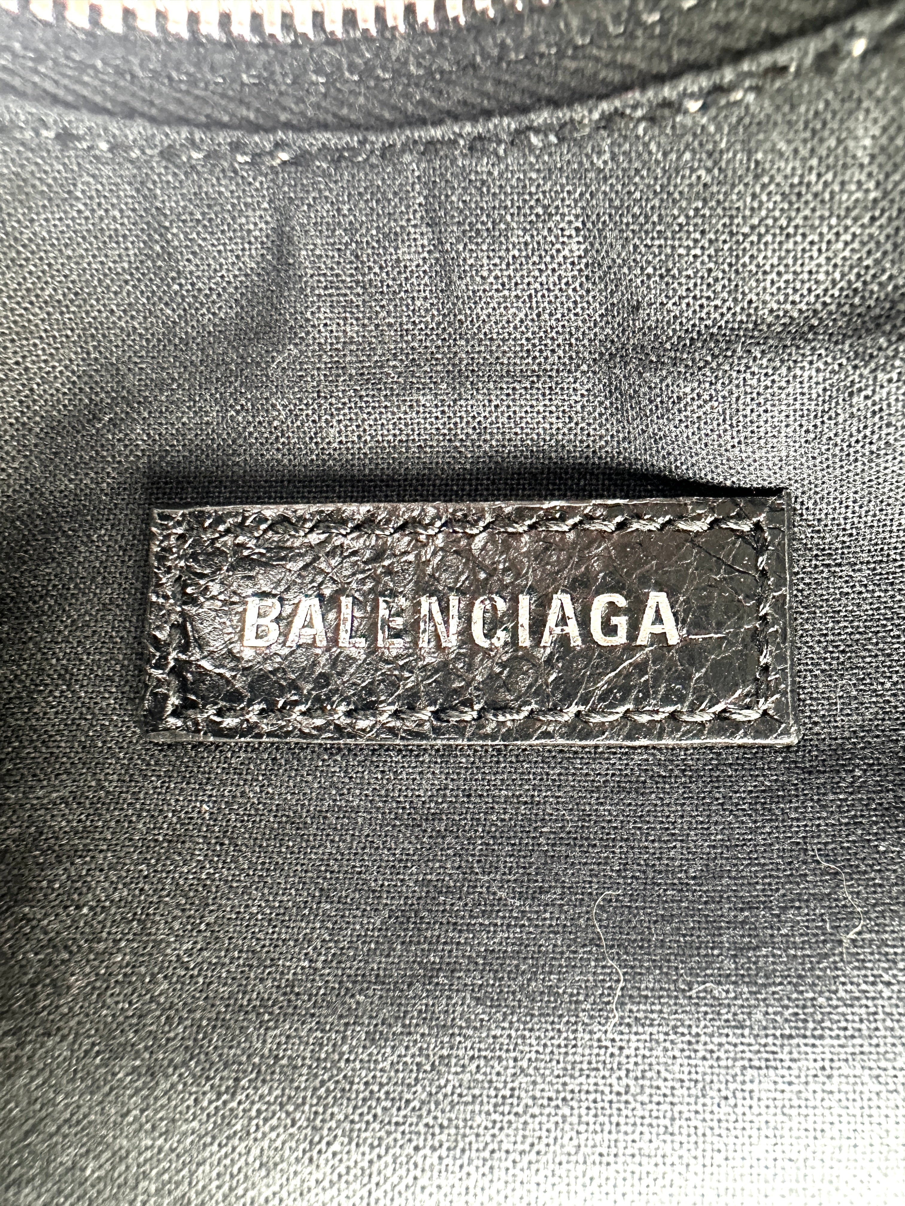 Balenciaga Le Cagole XS Black Leather Shoulder Bag BB63