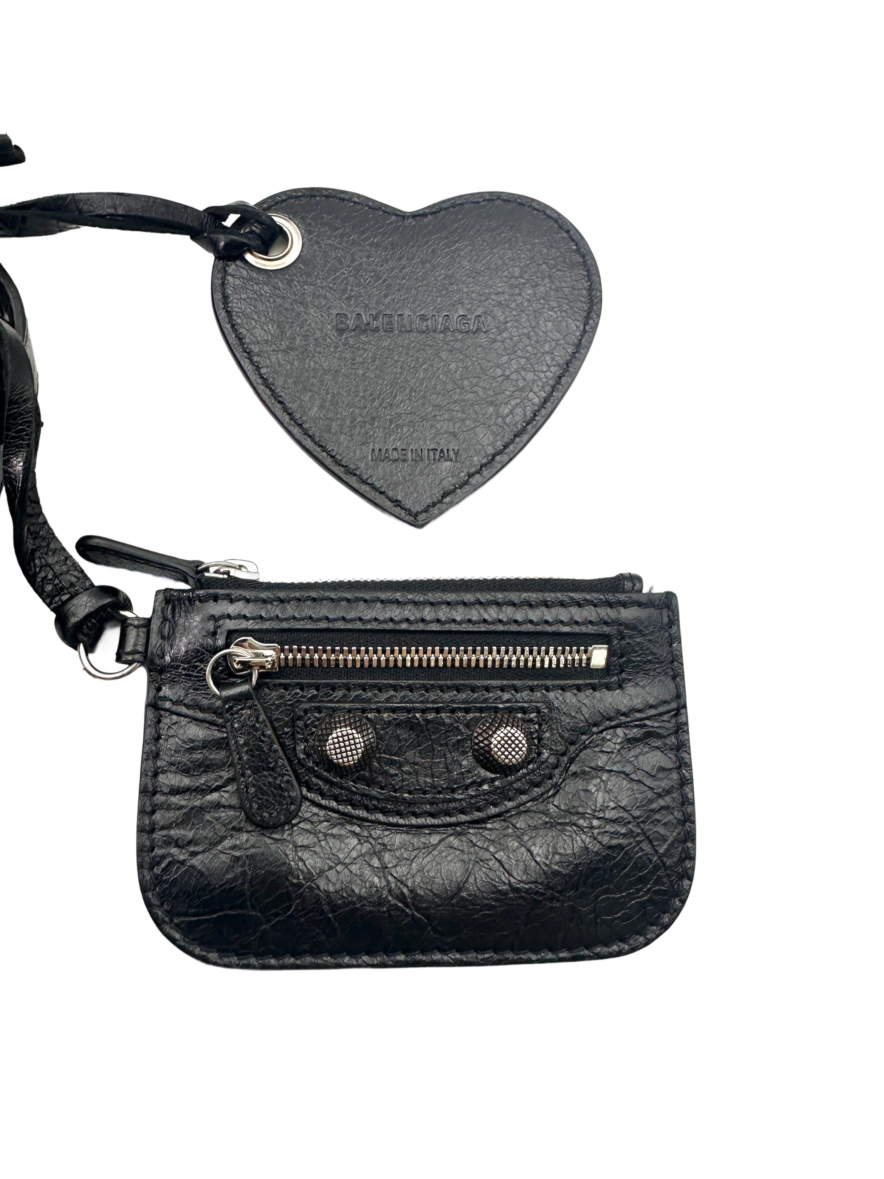 Balenciaga Le Cagole XS Black Leather Shoulder Bag BB63