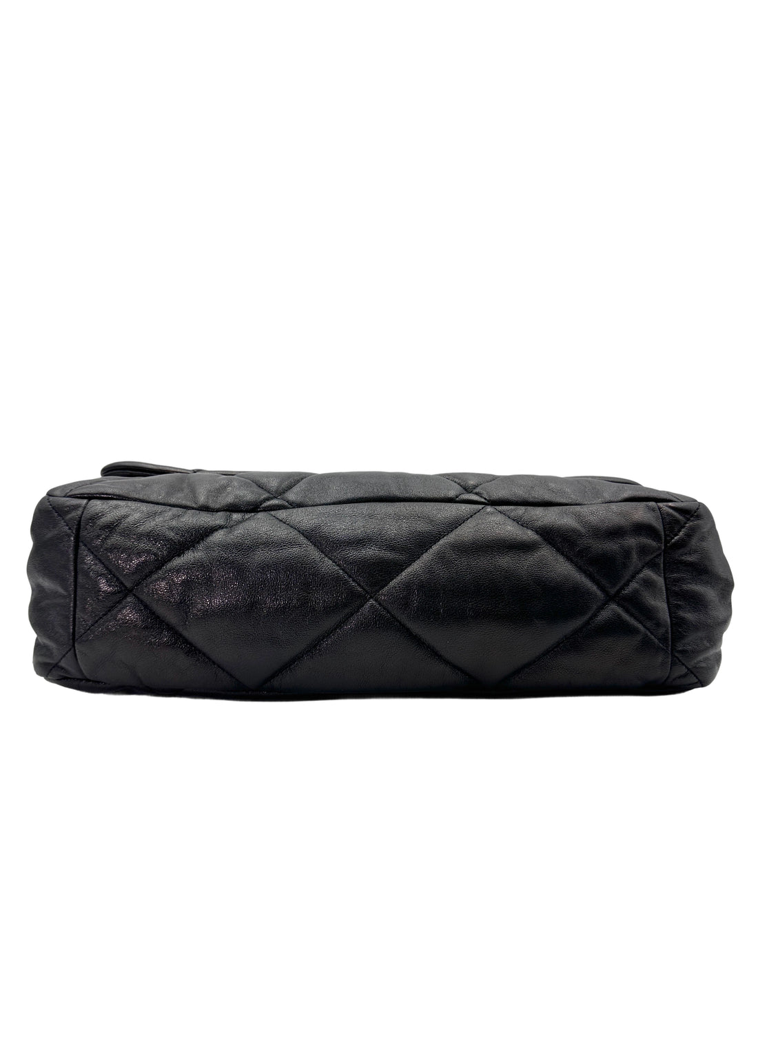 Chanel 19Bag Black Quilted Leather Max Flap Bag With Gold Hardware(29***43) IRIS160