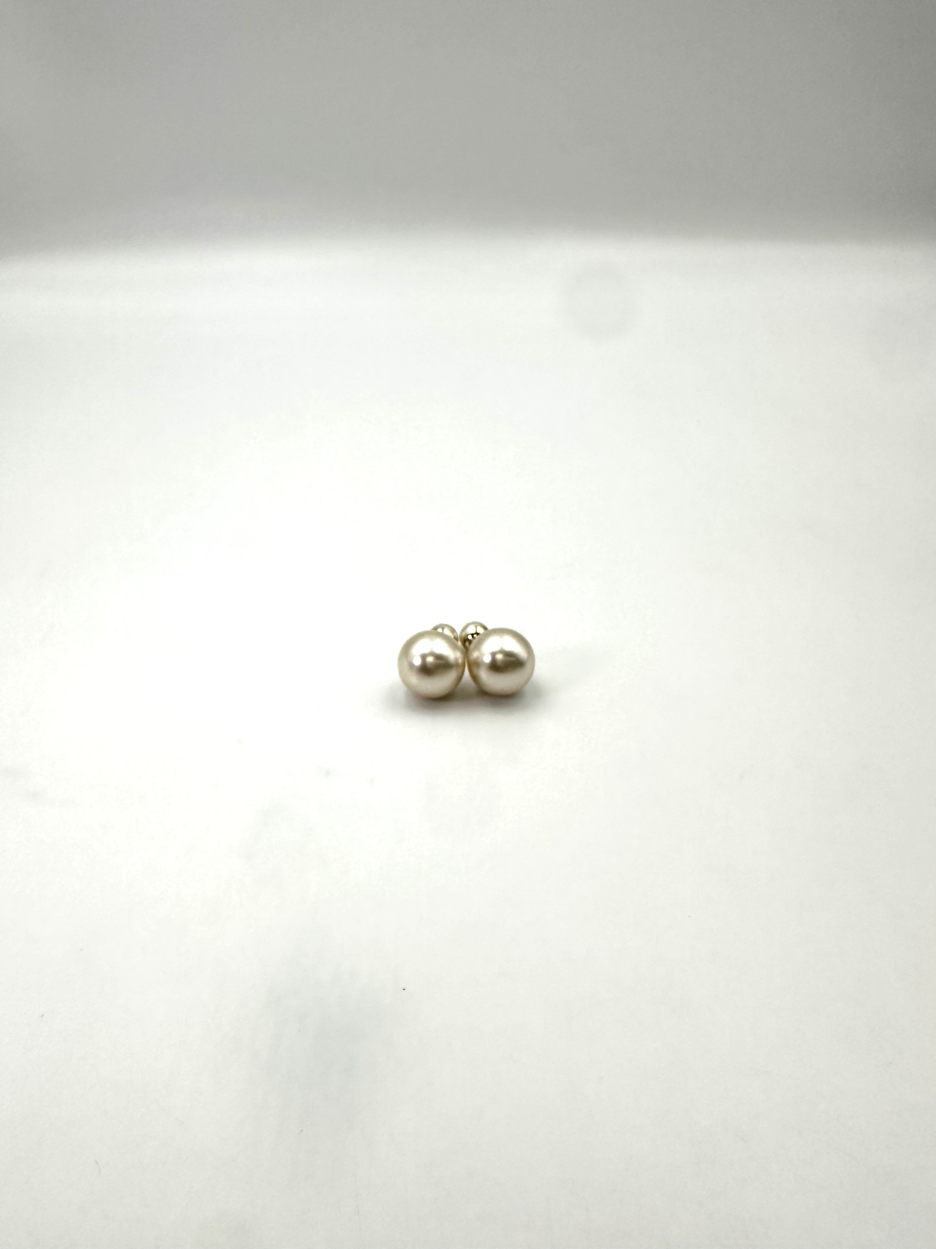 Dior Earrings With White Resin Pearls DOJE14