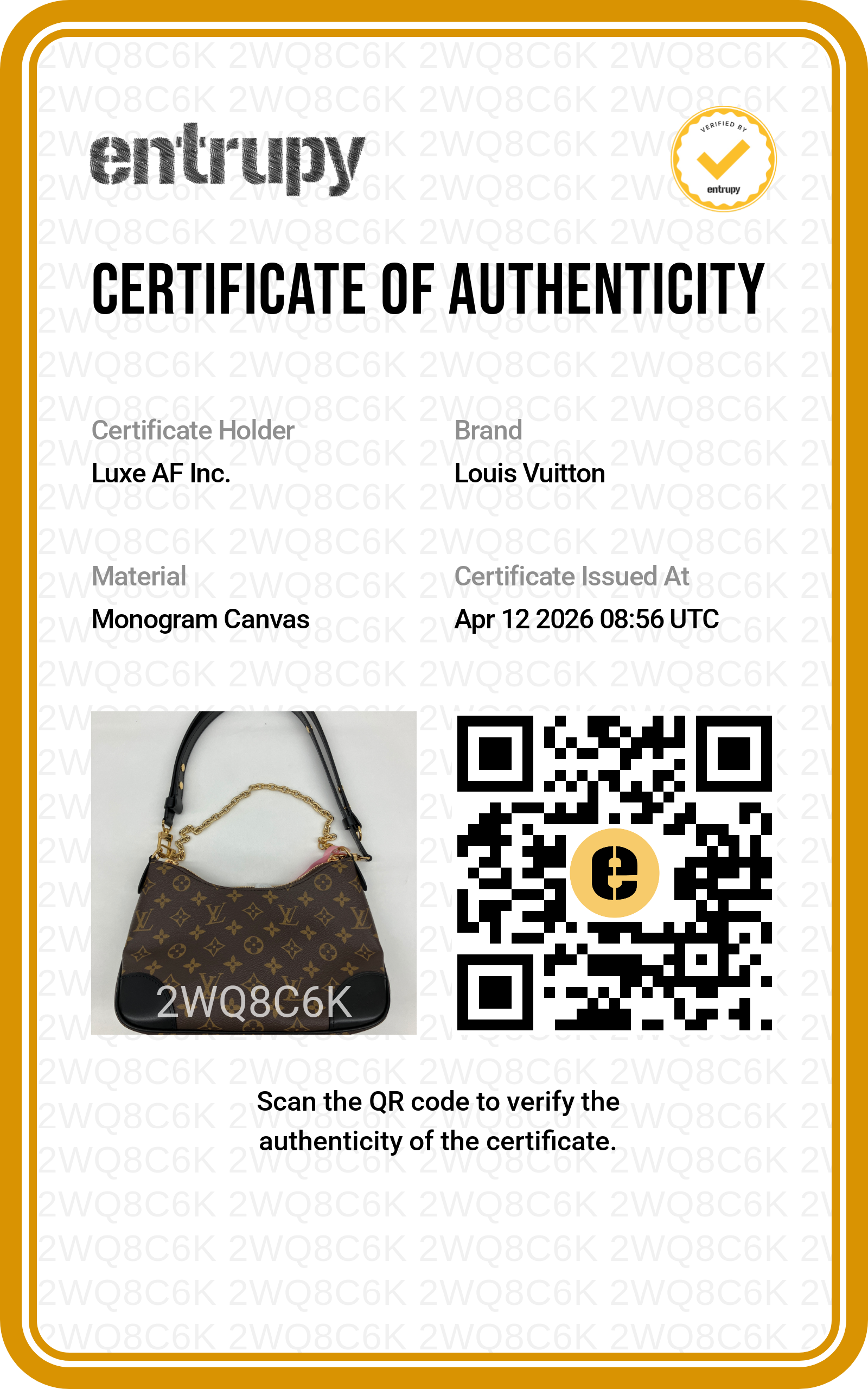 Louis Vuitton Bunlogne Monogram Canvas Shoulder Bag With Black Cowhide Leather Trim LVF260416
