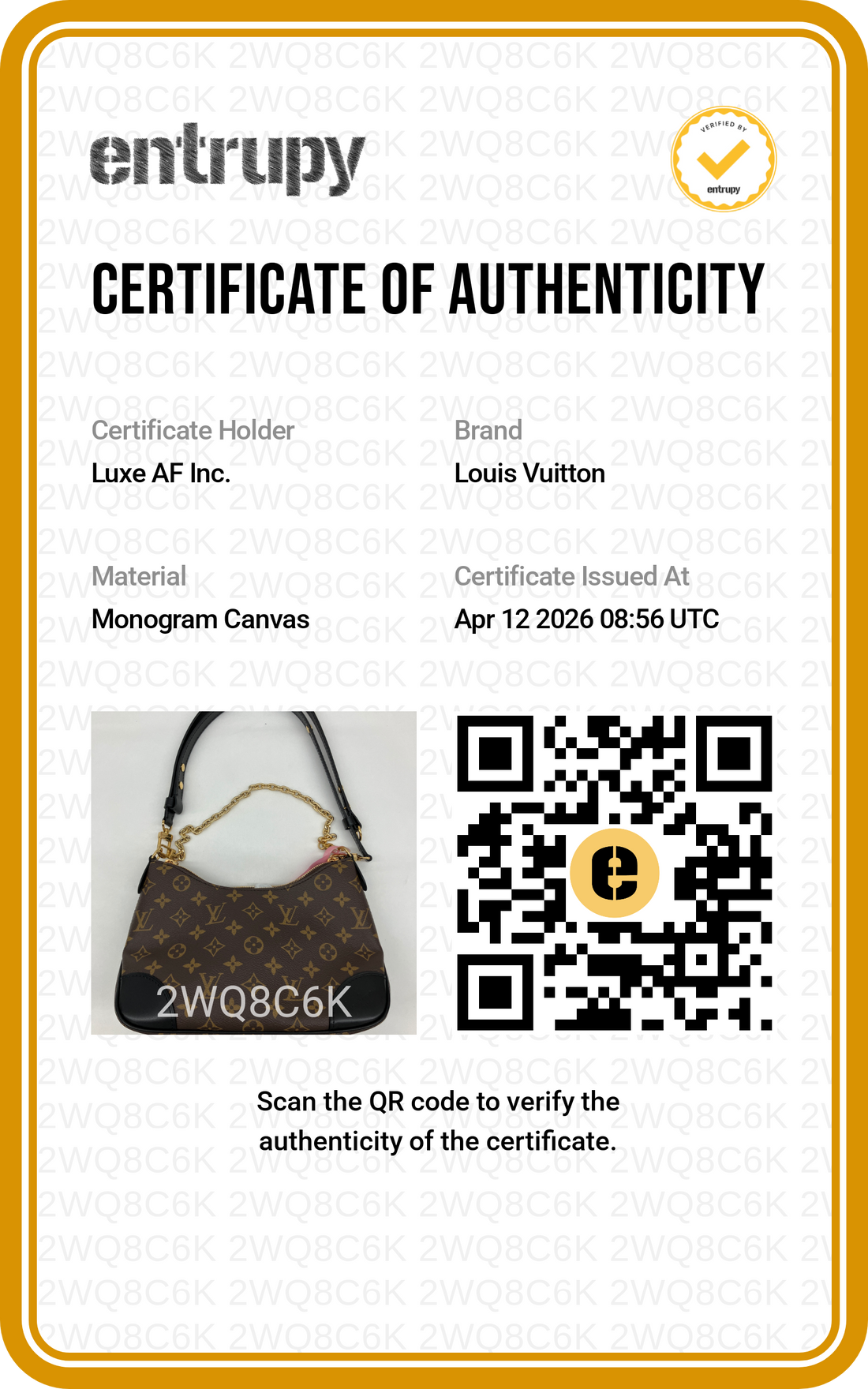 Louis Vuitton Bunlogne Monogram Canvas Shoulder Bag With Black Cowhide Leather Trim LVF260422