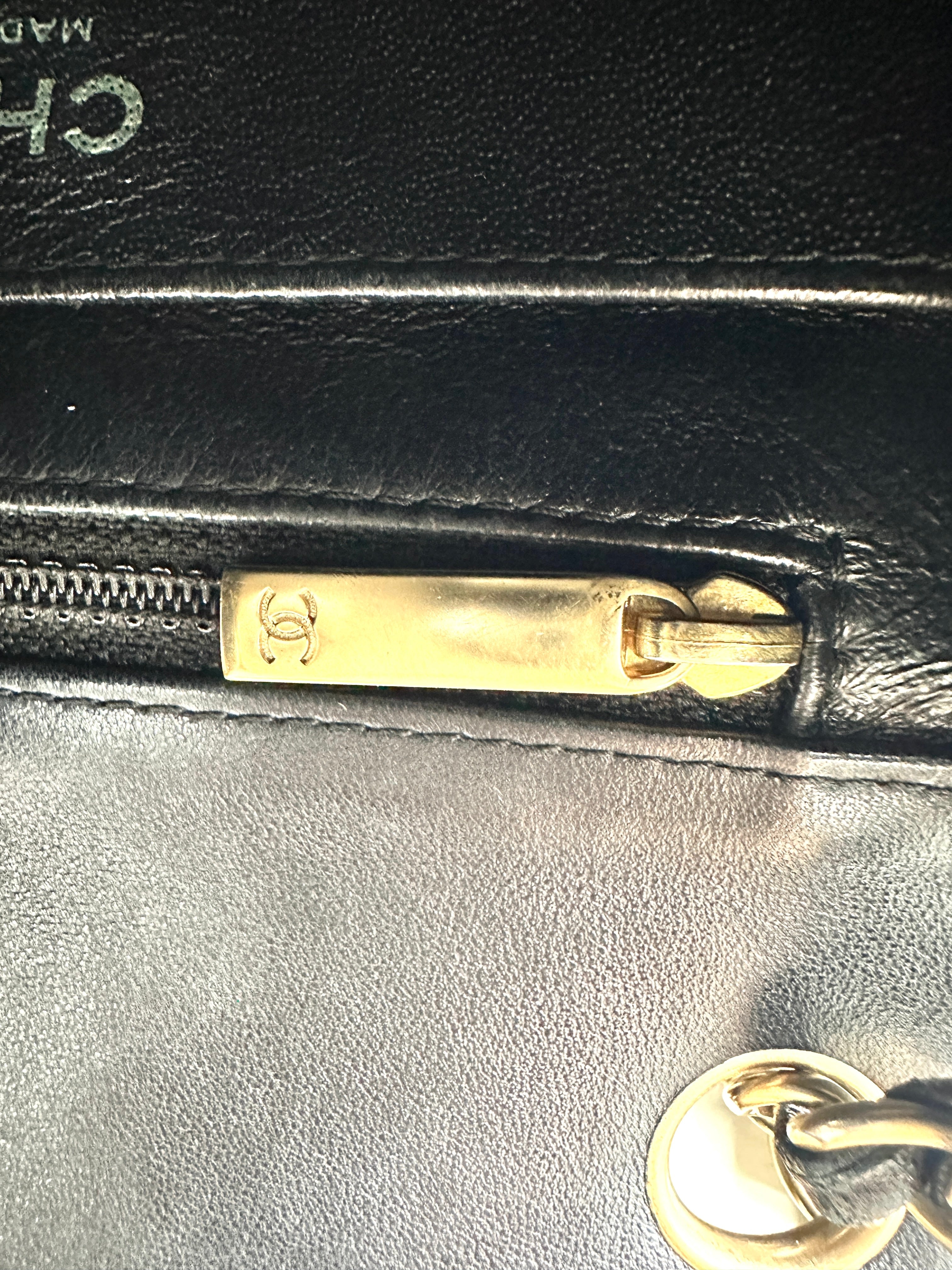 Chanel Mini Square Black Quilted Leather Flap Bag With Gold Buckle(17***91) CC1766