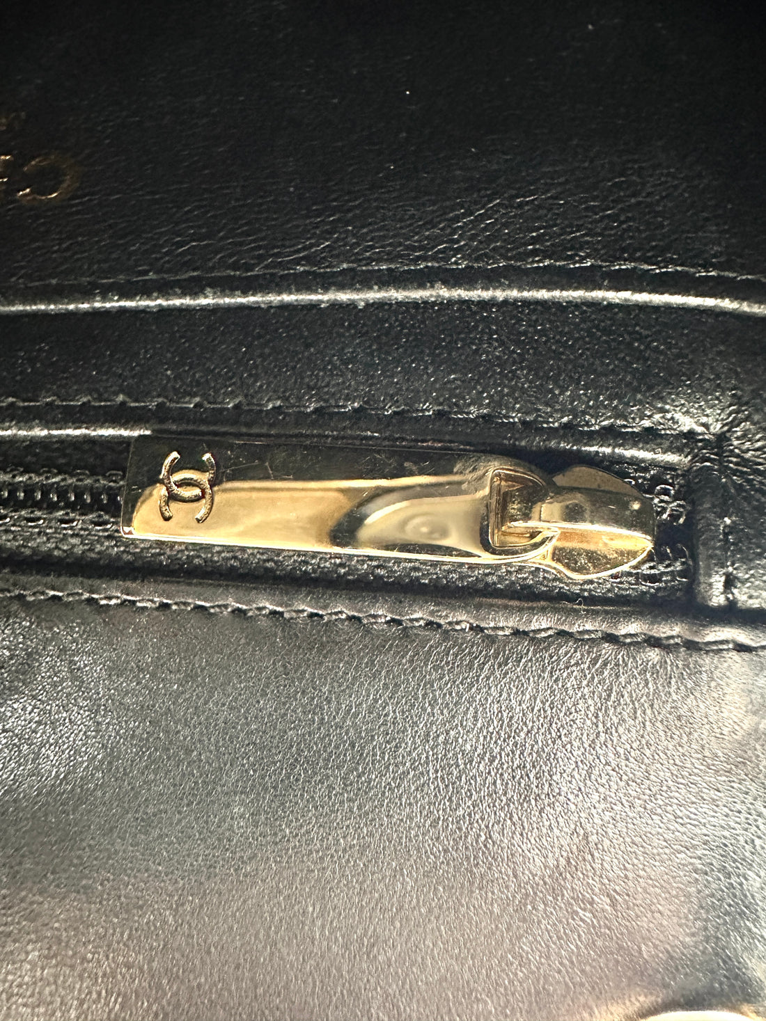 Chanel Mini Square Black Chevron Quilted Leather Flap Bag With Gold Buckle(23***06) CC1768
