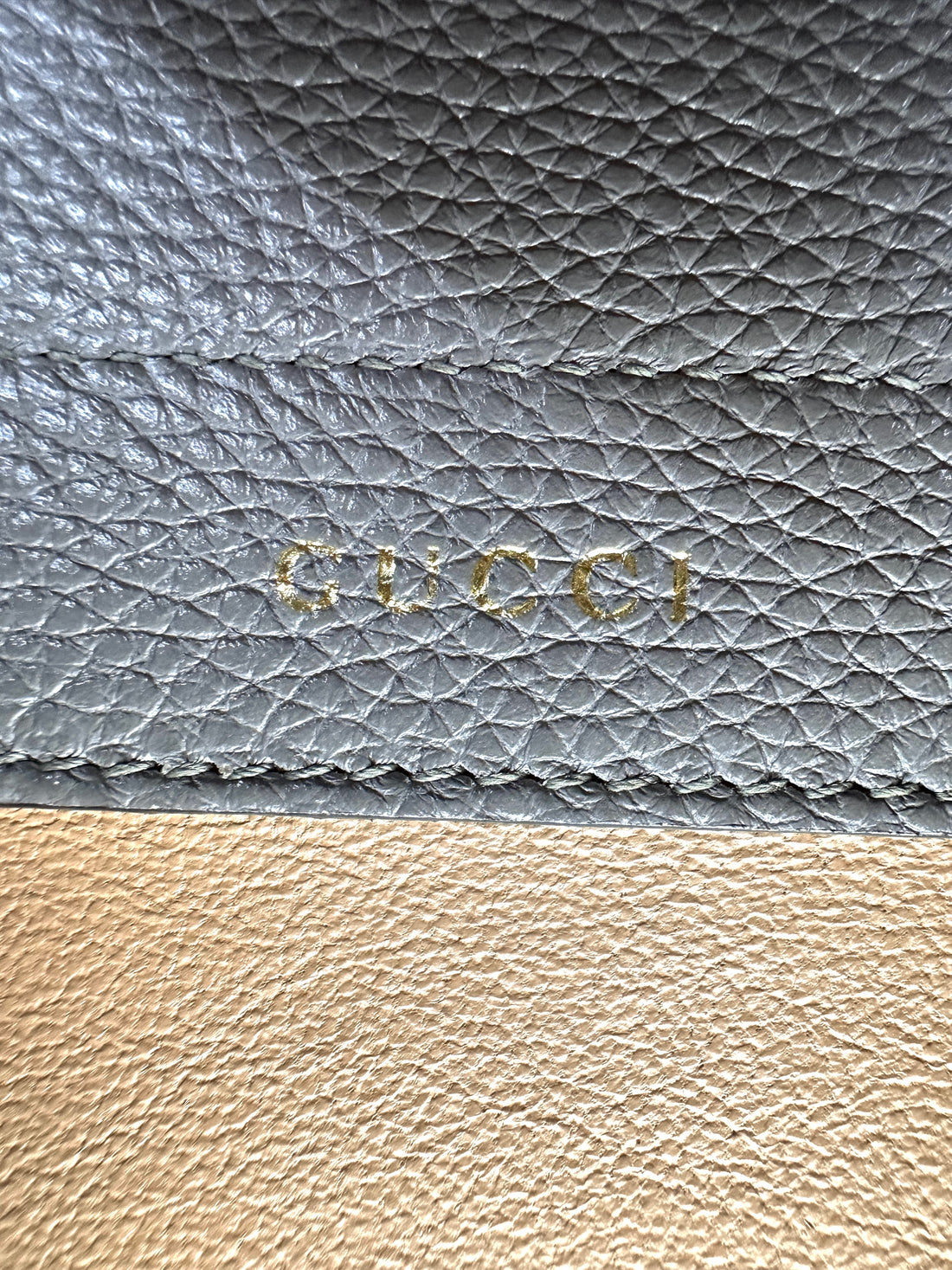 Gucci Zumi Grey Leather Handle Bag GG843