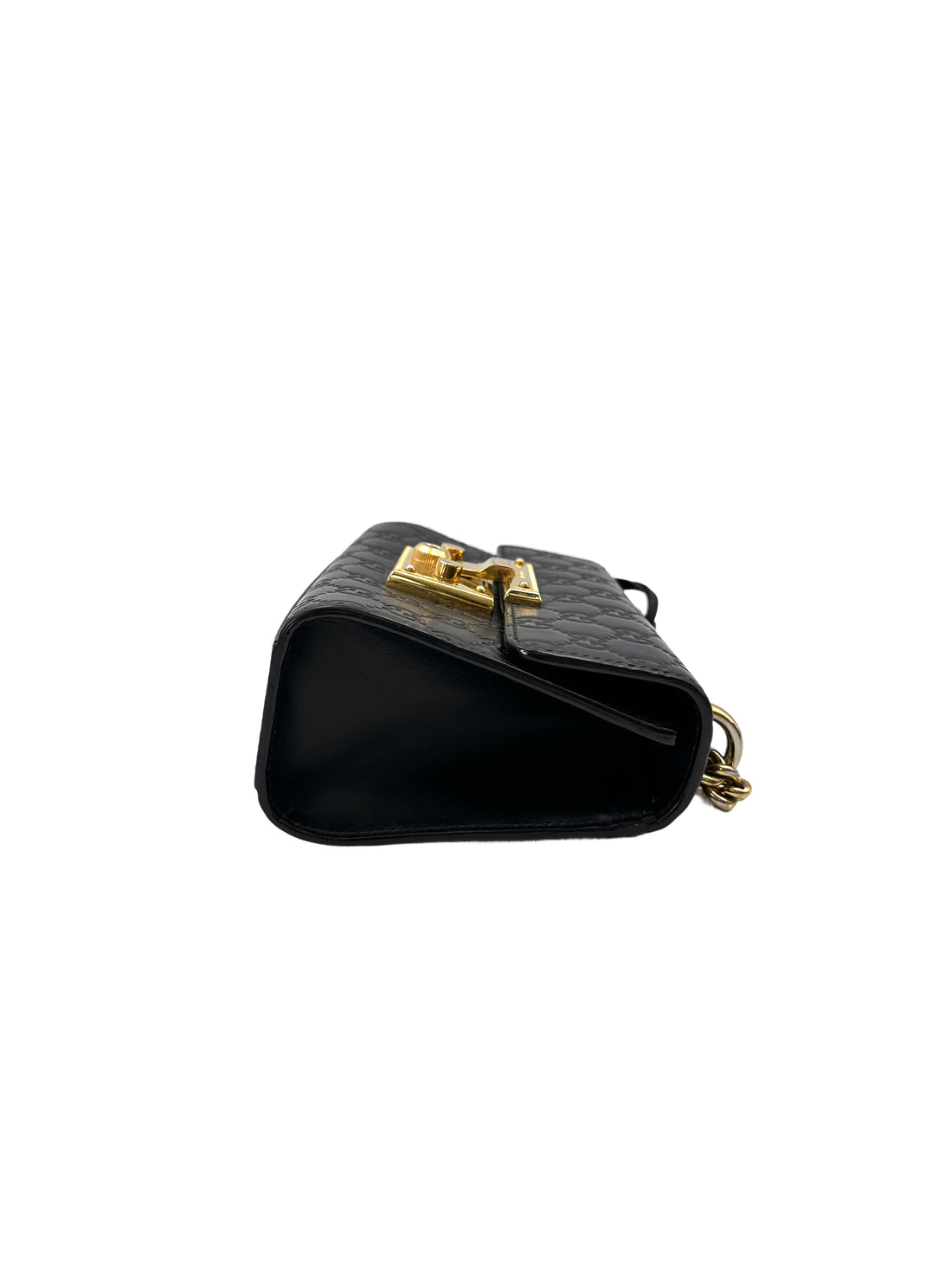 Gucci Padlock GG Guccissima Black Leather Shoulder Bag IRIS161