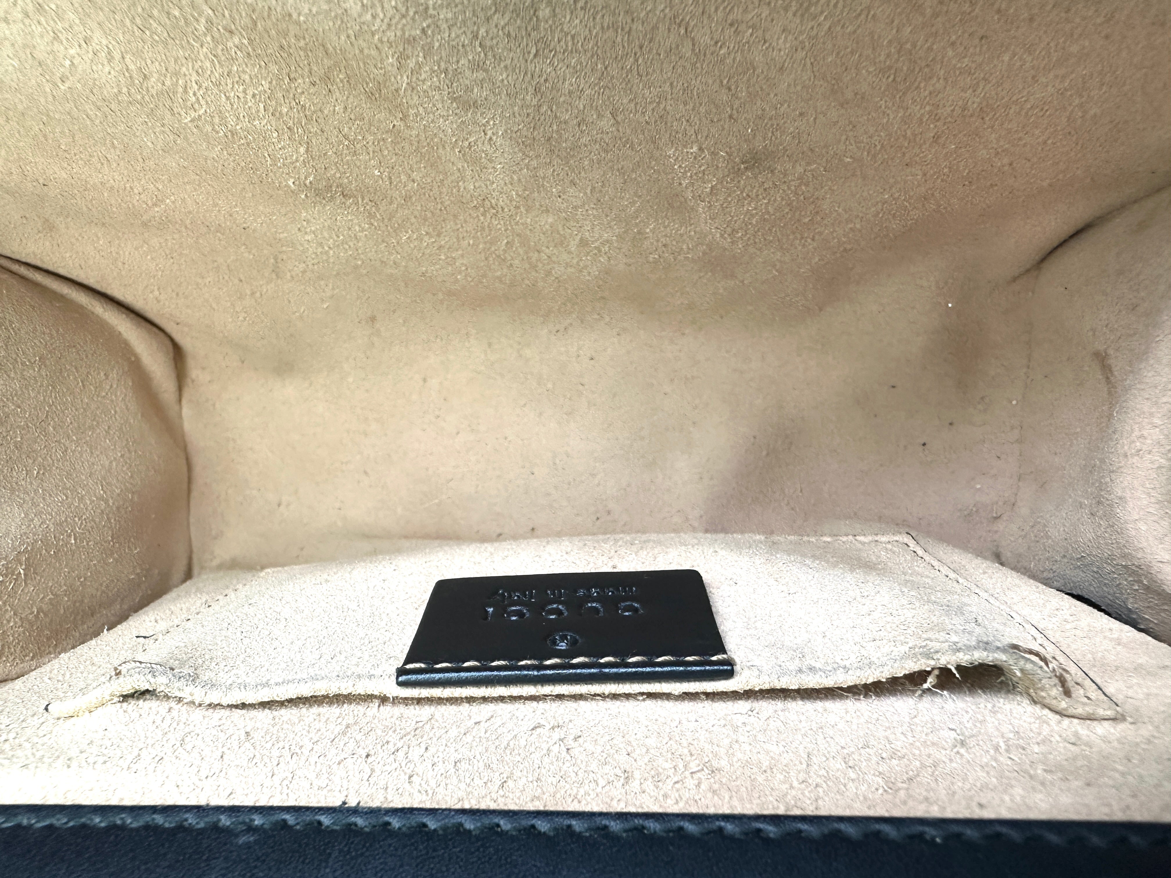 Gucci Padlock GG Guccissima Black Leather Shoulder Bag IRIS161