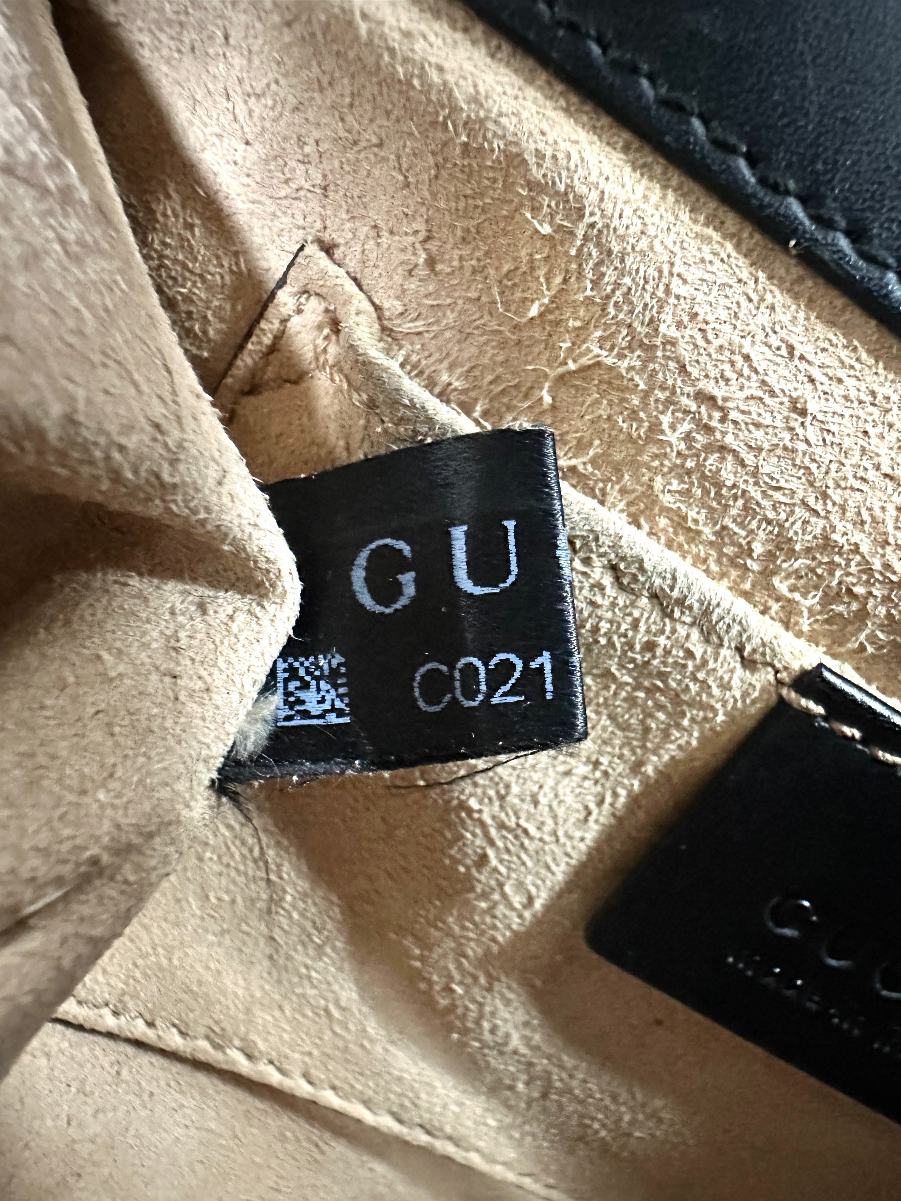 Gucci Padlock GG Guccissima Black Leather Shoulder Bag IRIS161