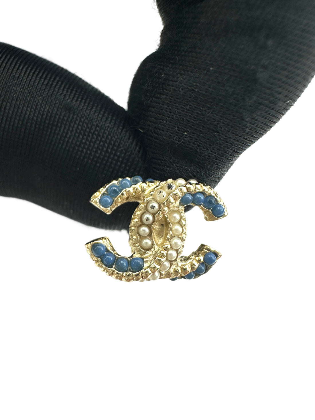 Chanel CC Logo Crystal Stud Earrings CC1769