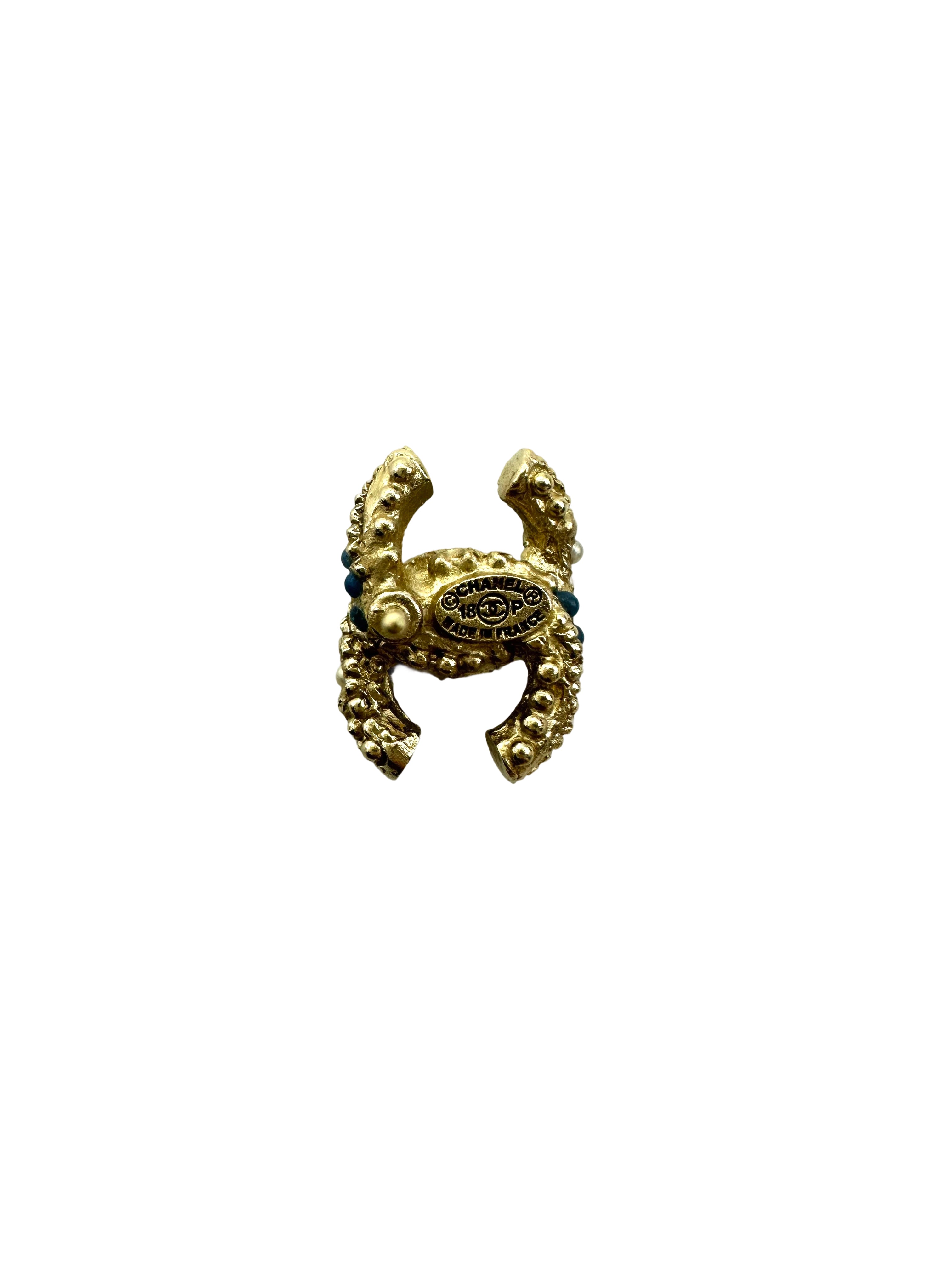 Chanel CC Logo Crystal Stud Earrings CC1769
