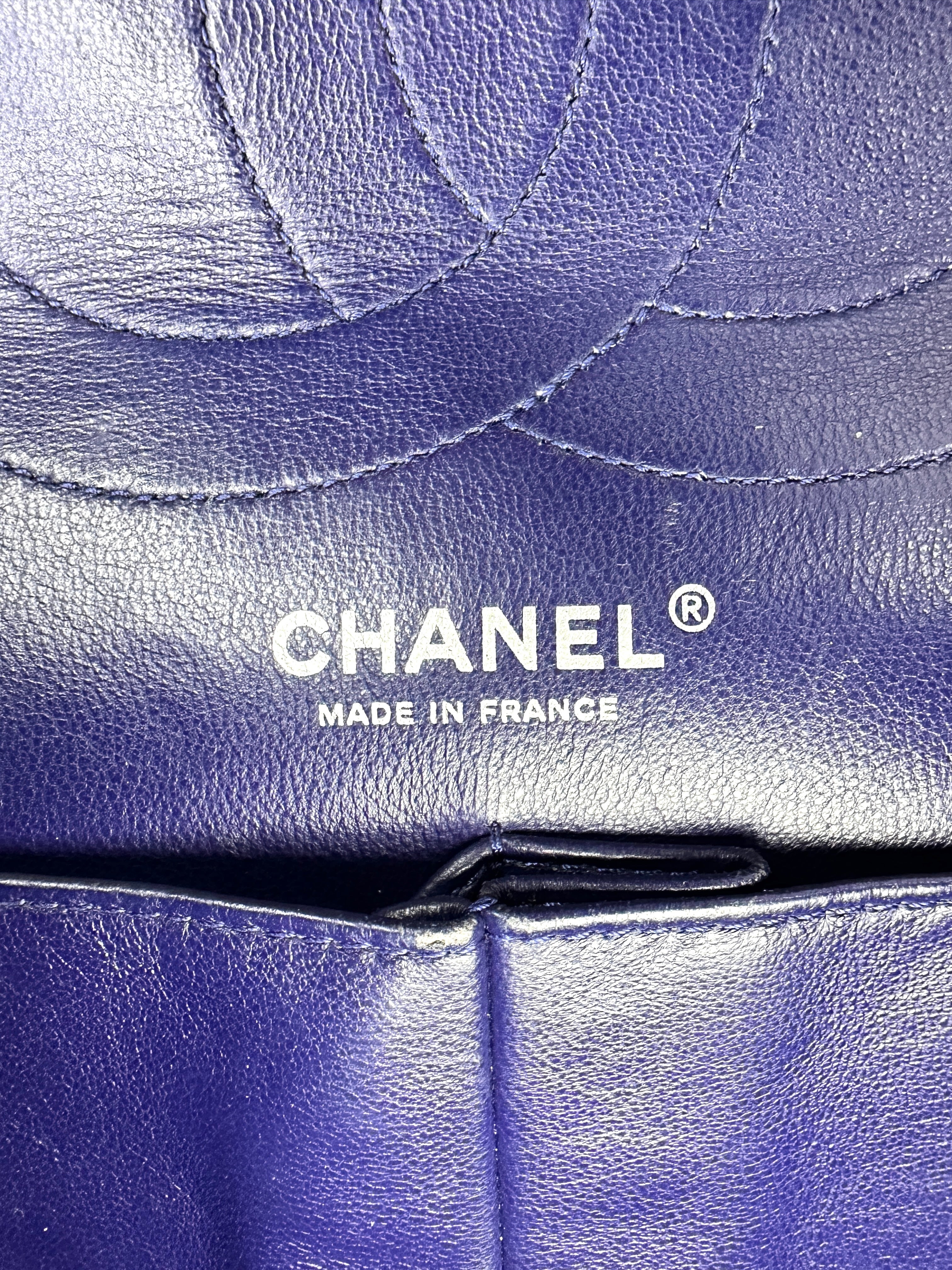 Chanel 2.55 Reissue Navy Quiltted Patent Leather Flap Bag(14***58) CC1771