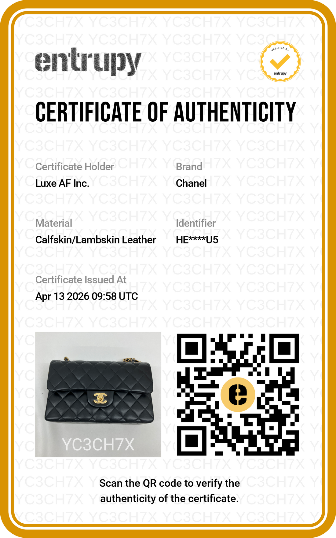 Chanel Classic Flap Black Quilted Leather Shoulder Bag With Gold Buckle(HE***U5) CC1775