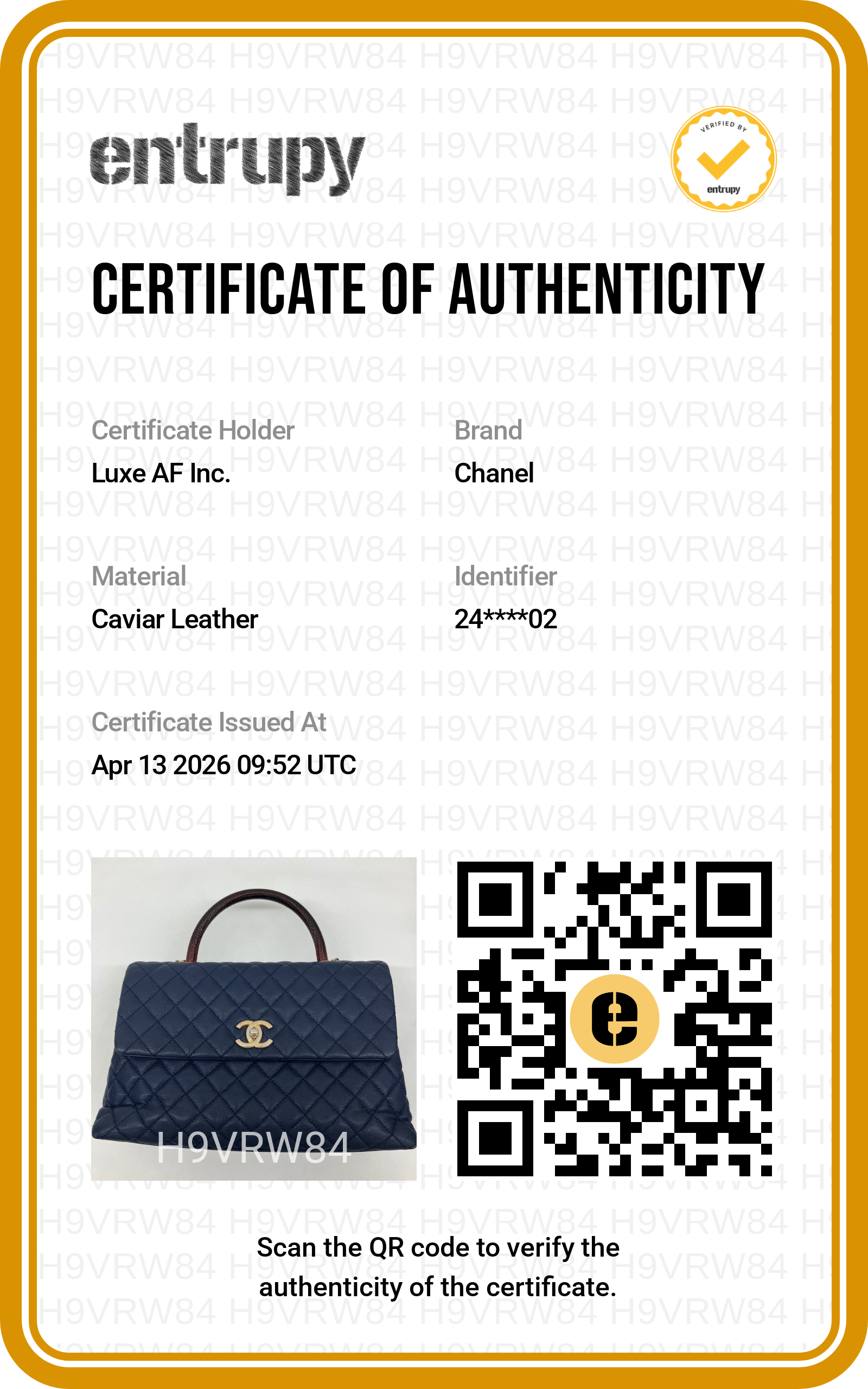 Chanel CoCo Handle Navy Quilted Leather Large Size Lizard Handle Shoulder Bag(24***02) CC1800