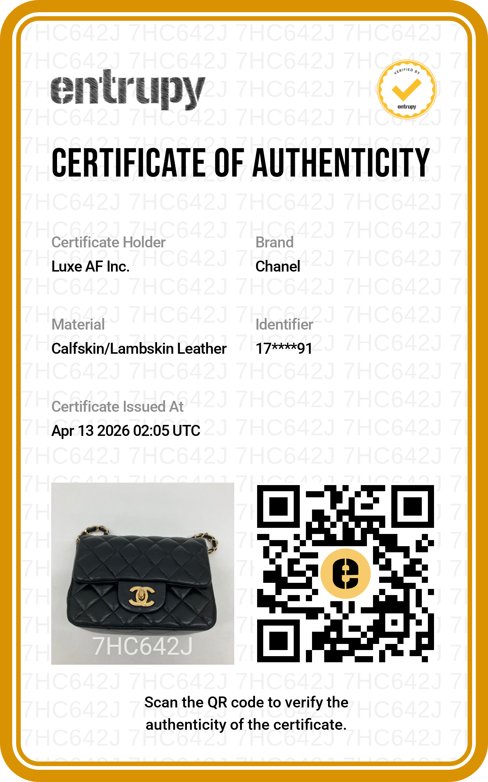 Chanel Mini Square Black Quilted Leather Flap Bag With Gold Buckle(17***91) CC1766