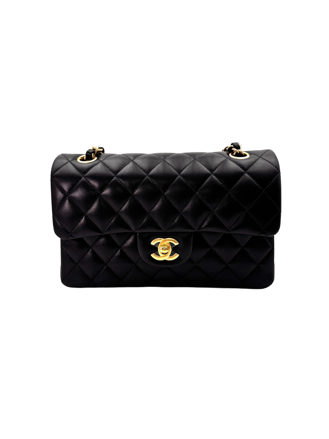 Chanel Classic Flap Black Quilted Leather Shoulder Bag With Gold Buckle(HE***U5) CC1775
