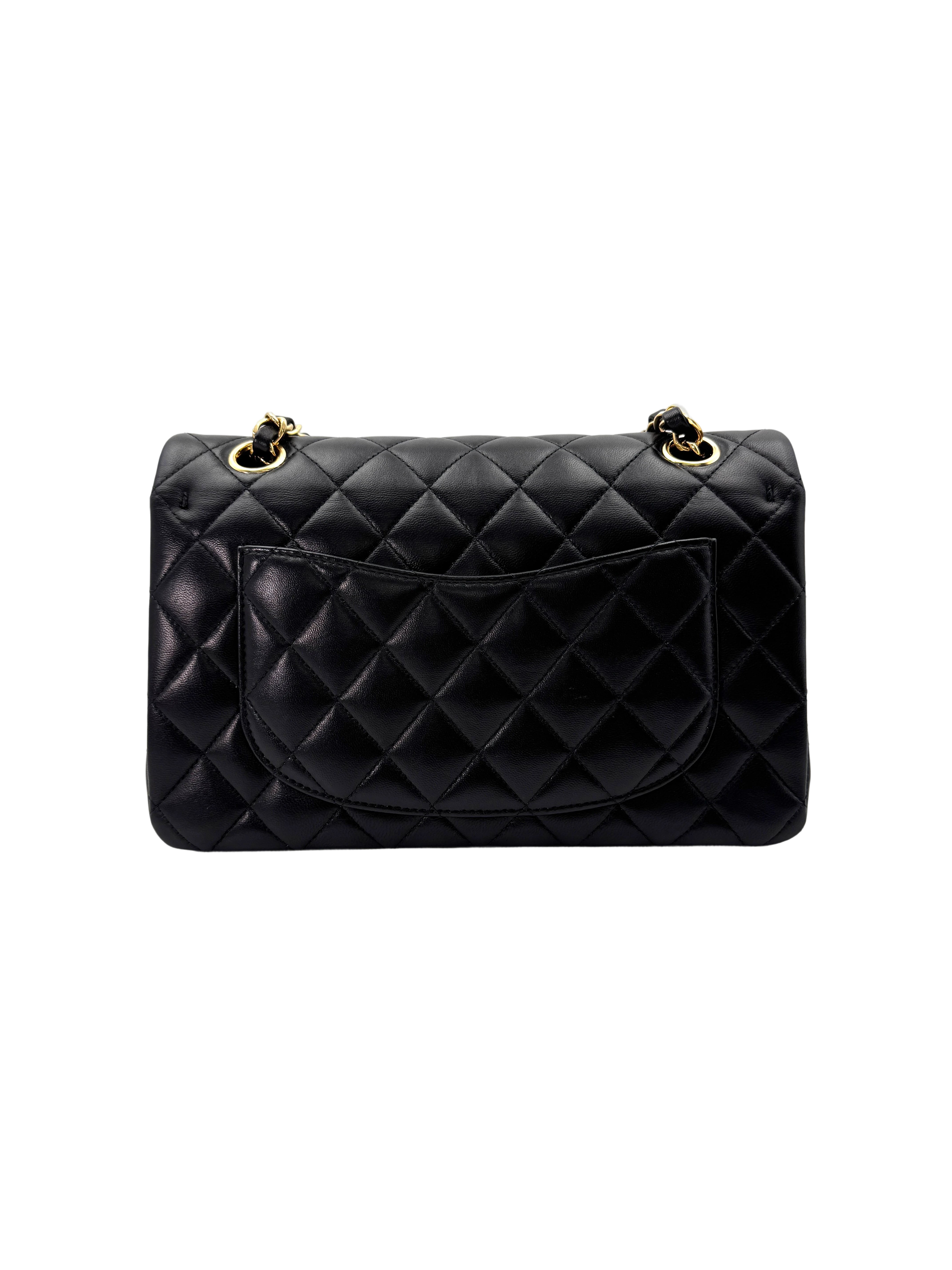 Chanel Classic Flap Black Quilted Leather Shoulder Bag With Gold Buckle(HE***U5) CC1775