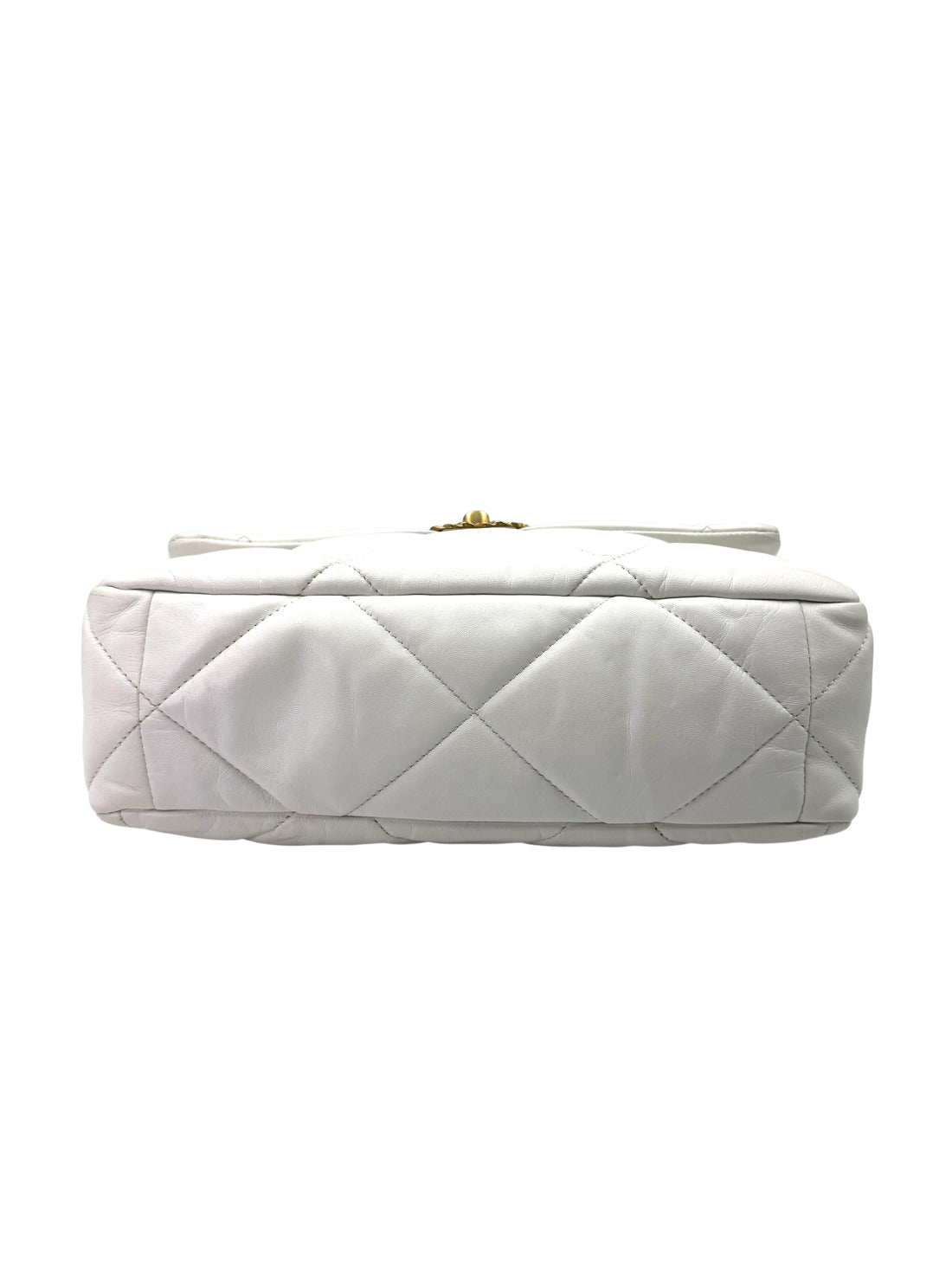 Chanel 21C 19Bag White Quilted Lambskin Flap Bag With Gold Hardware(30***17) CC1774