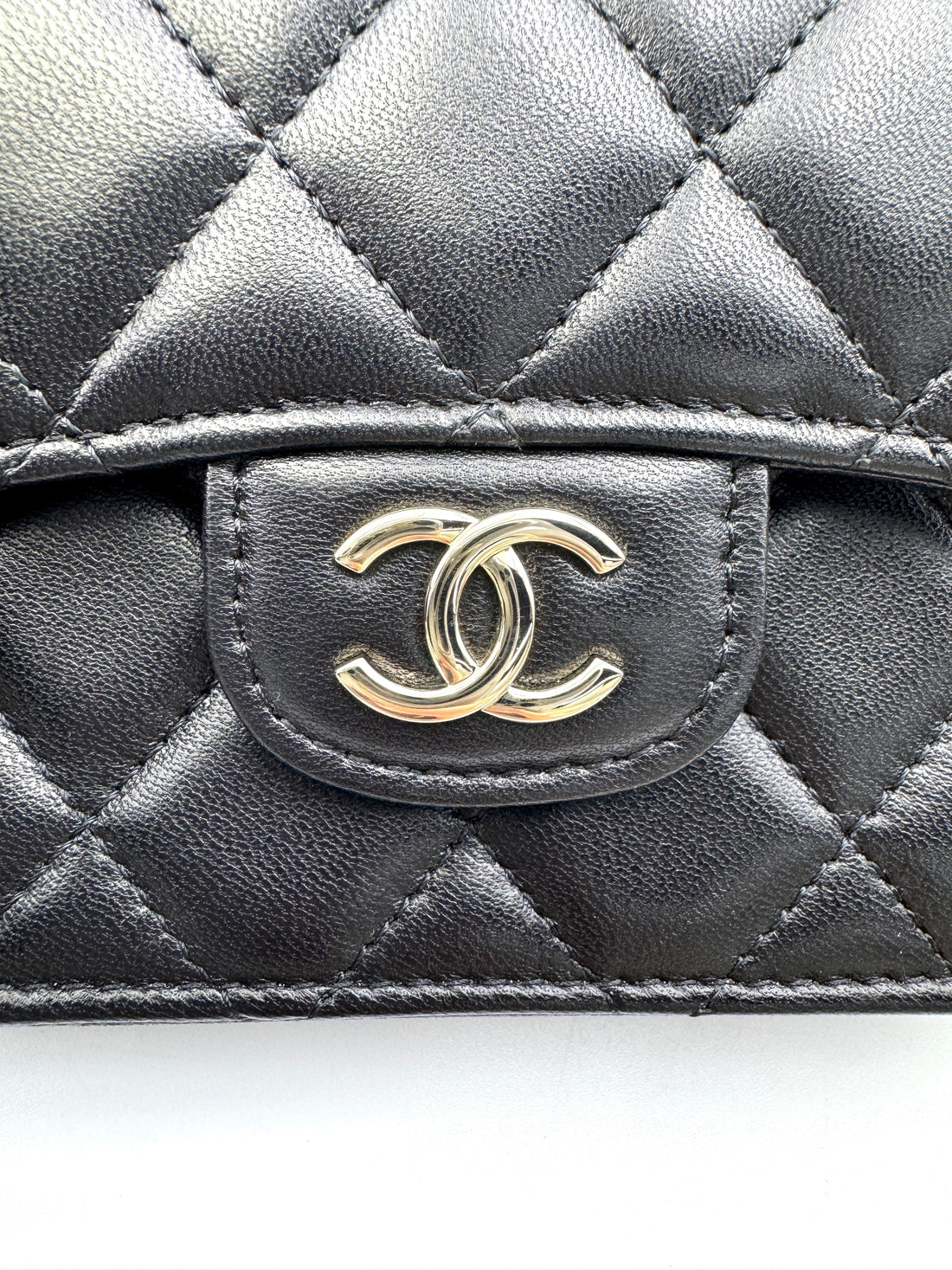 Chanel Black Quilted Lambskin Mini Top Handle Flap Bag(31***89) CC1773