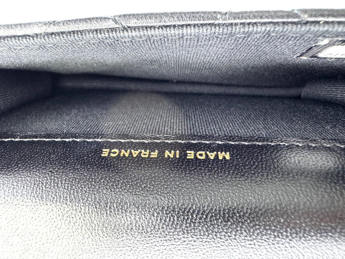 Chanel Black Quilted Lambskin Mini Top Handle Flap Bag(31***89) CC1773