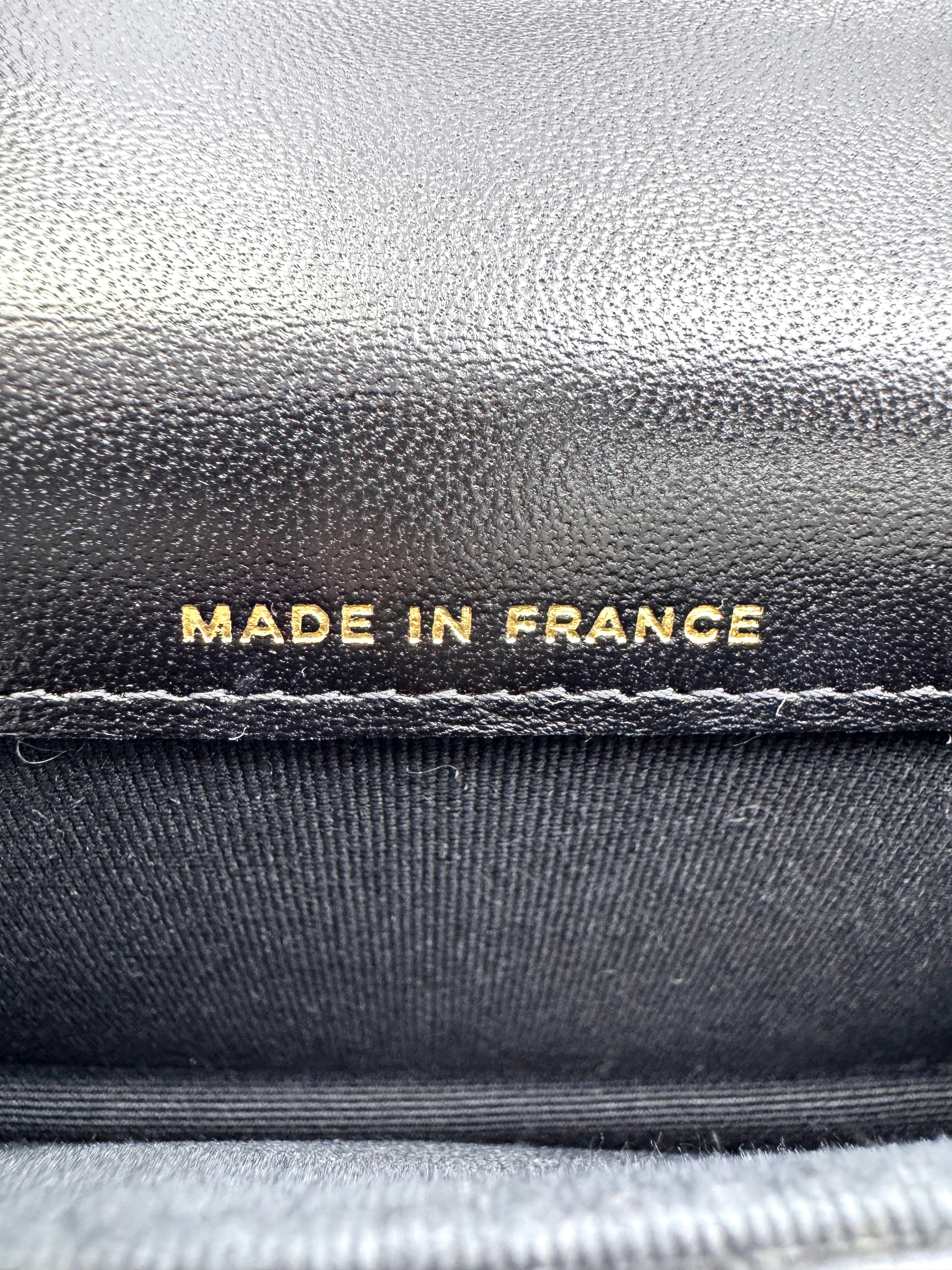 Chanel Black Quilted Lambskin Mini Top Handle Flap Bag(31***89) CC1773
