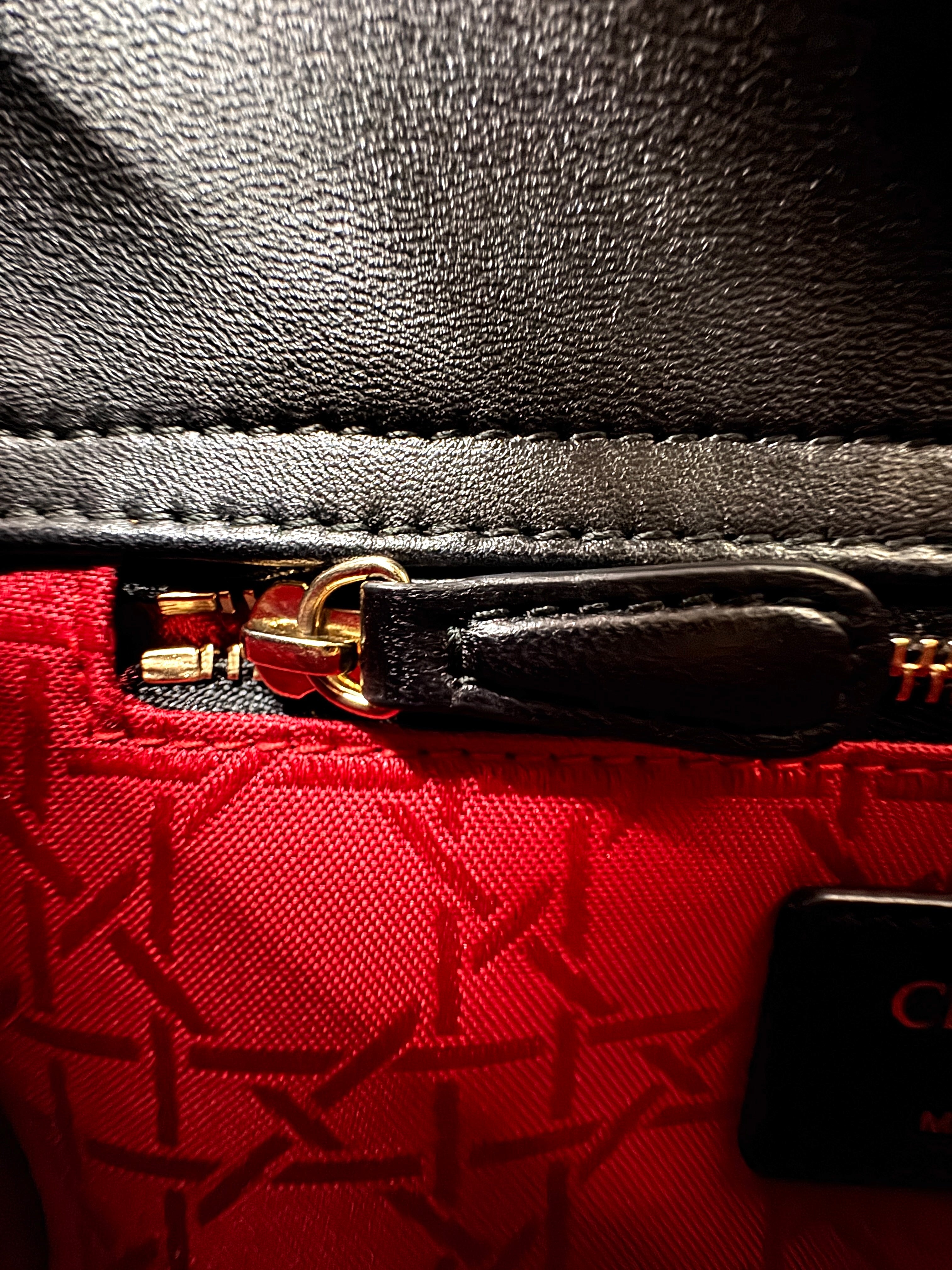 Christian Dior Lady Dior Black Cannage Leather Handle Bag Silver Charms DR673