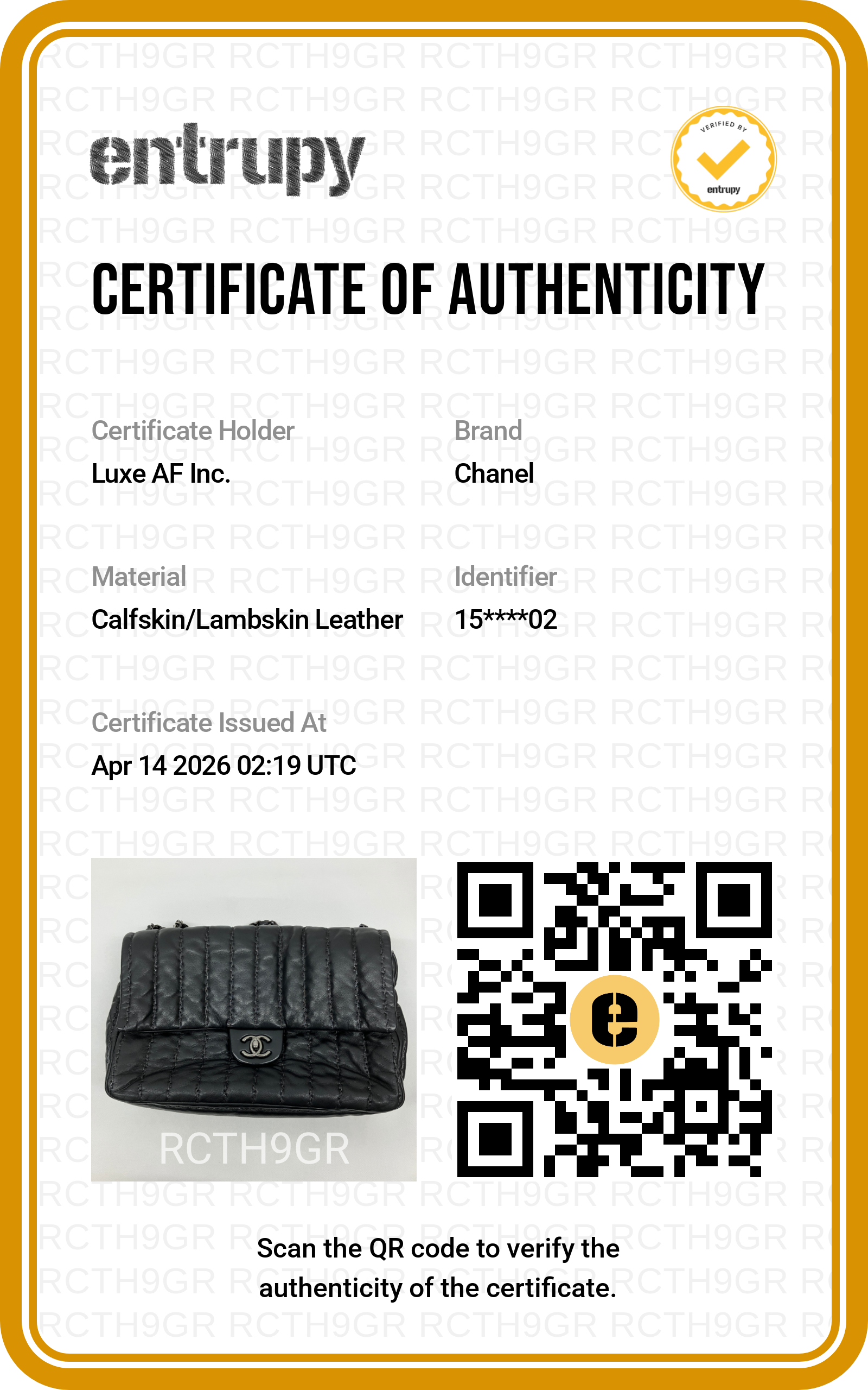 Chanel Vertical Stitch Black Quilted Leather Flap Bag(15***02) IRIS163
