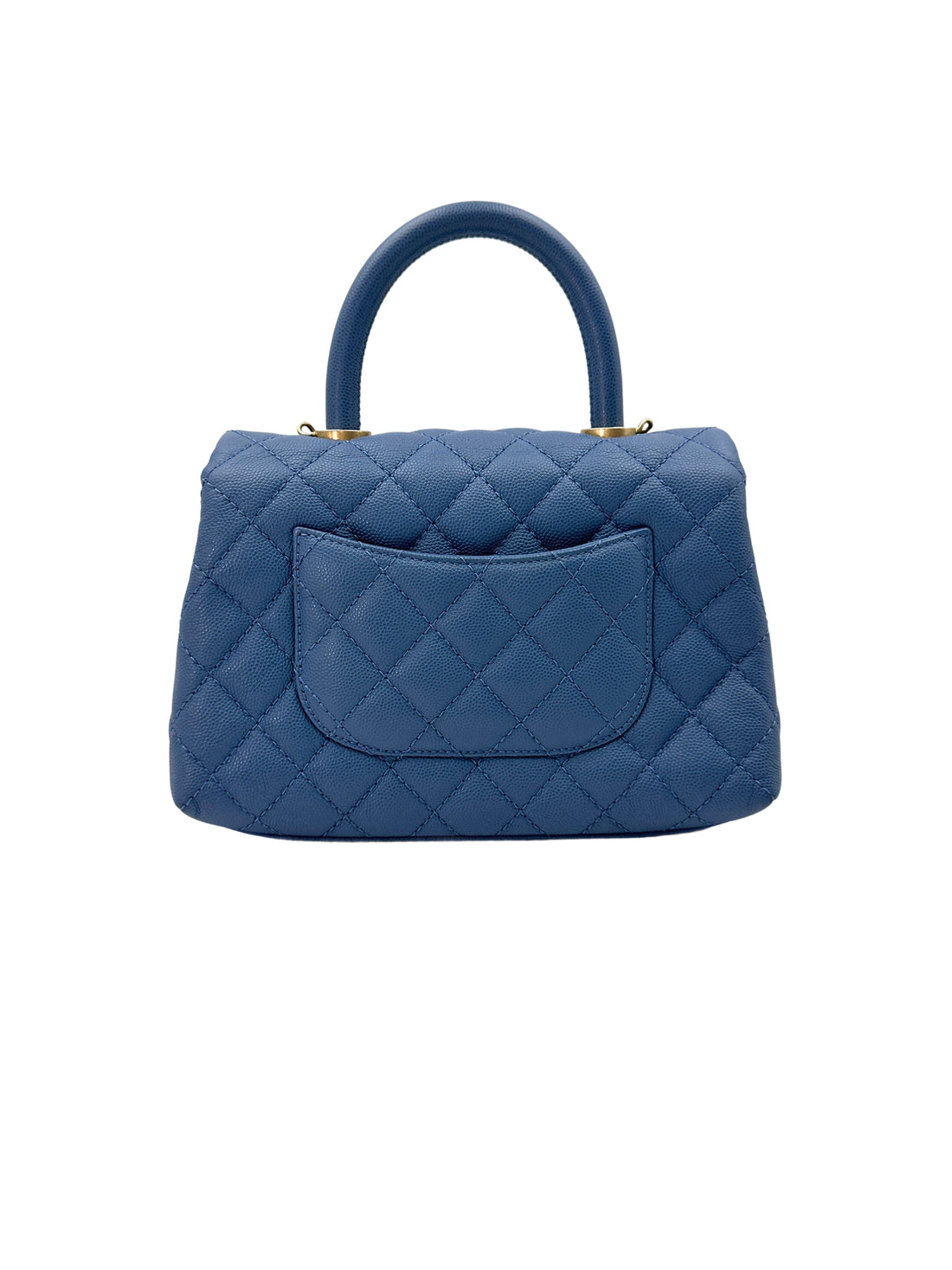 Chanel CoCo Handle Blue Quilted Calfskin Small Size Shoulder Bag(25***67) IRIS164