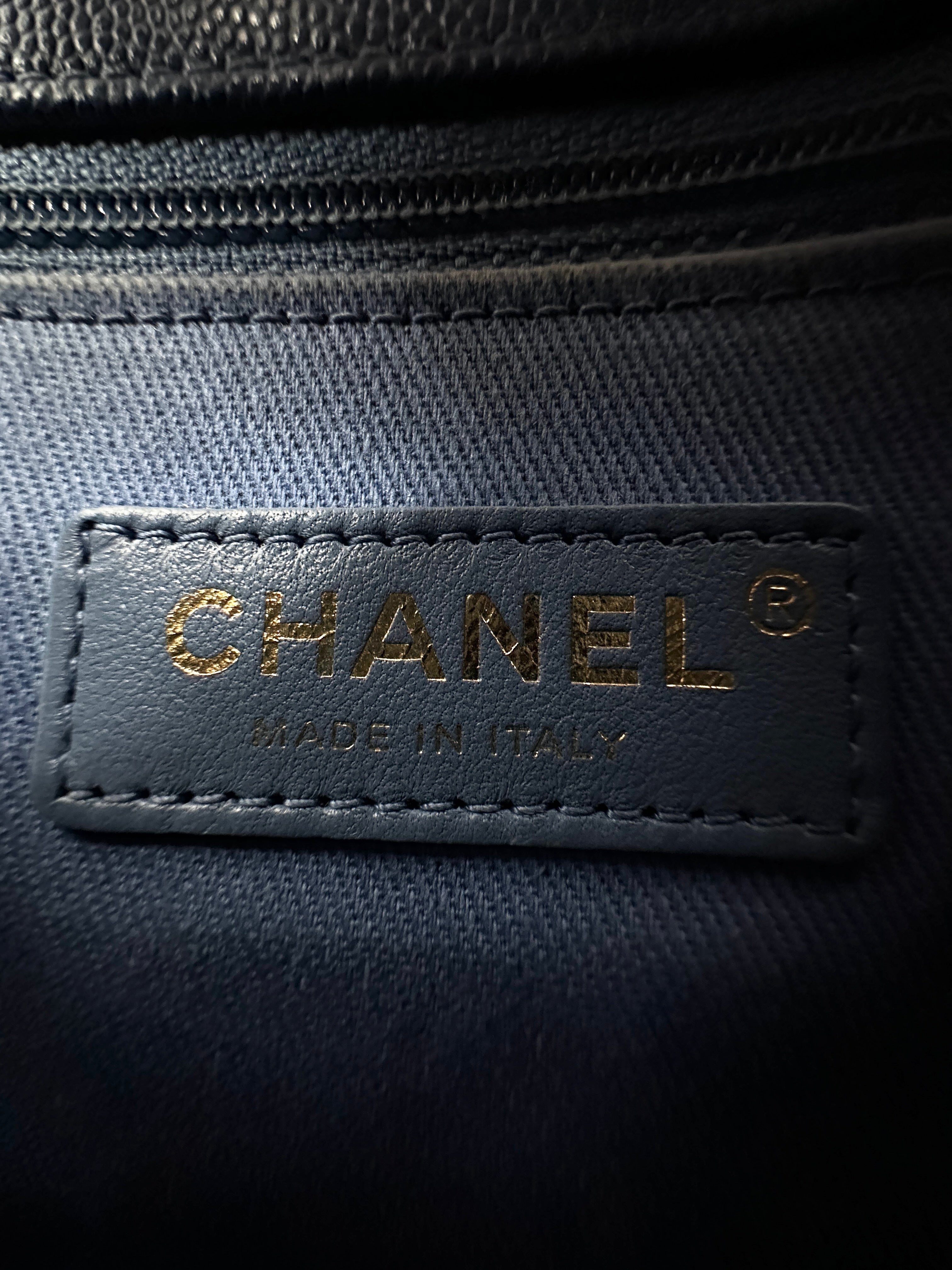 Chanel CoCo Handle Blue Quilted Calfskin Small Size Shoulder Bag(25***67) IRIS164