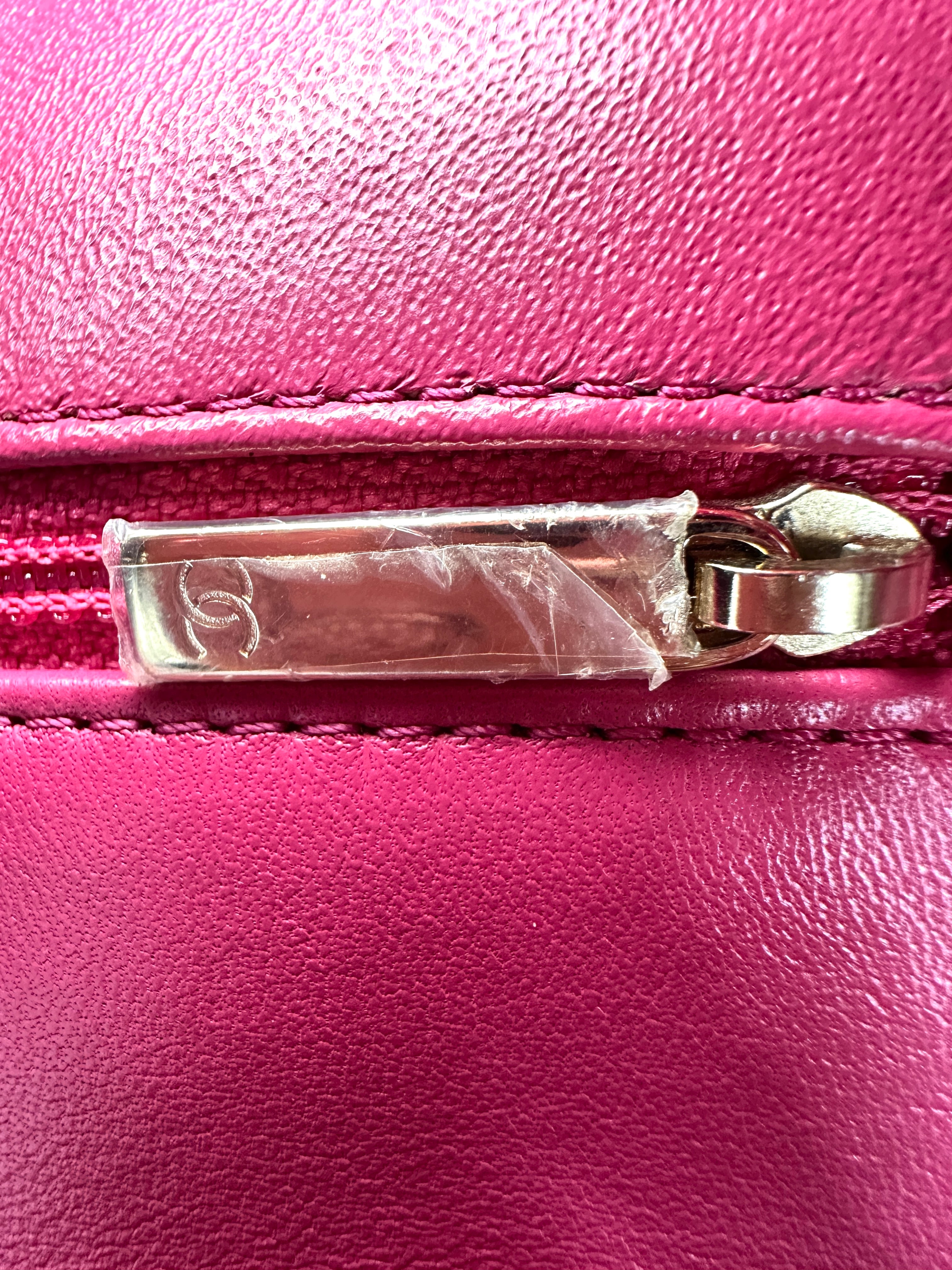 Chanel Trendy CC Pink Chevron Quilted Lambskin Flap Bag With Gold Hardware(27***30) IRIS157