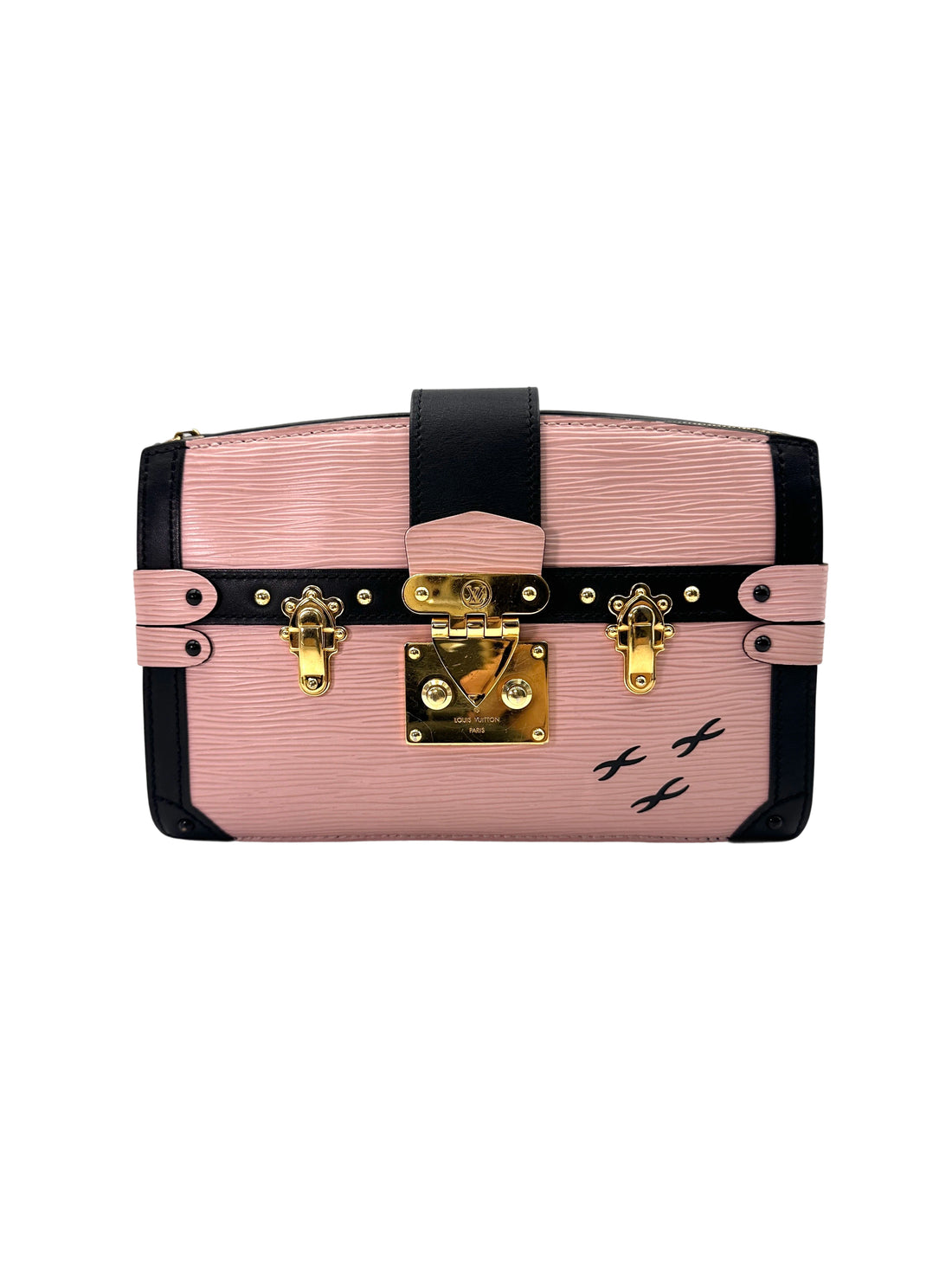 Louis Vuitton Pink Epi Leather Trunk Clutch LV2429
