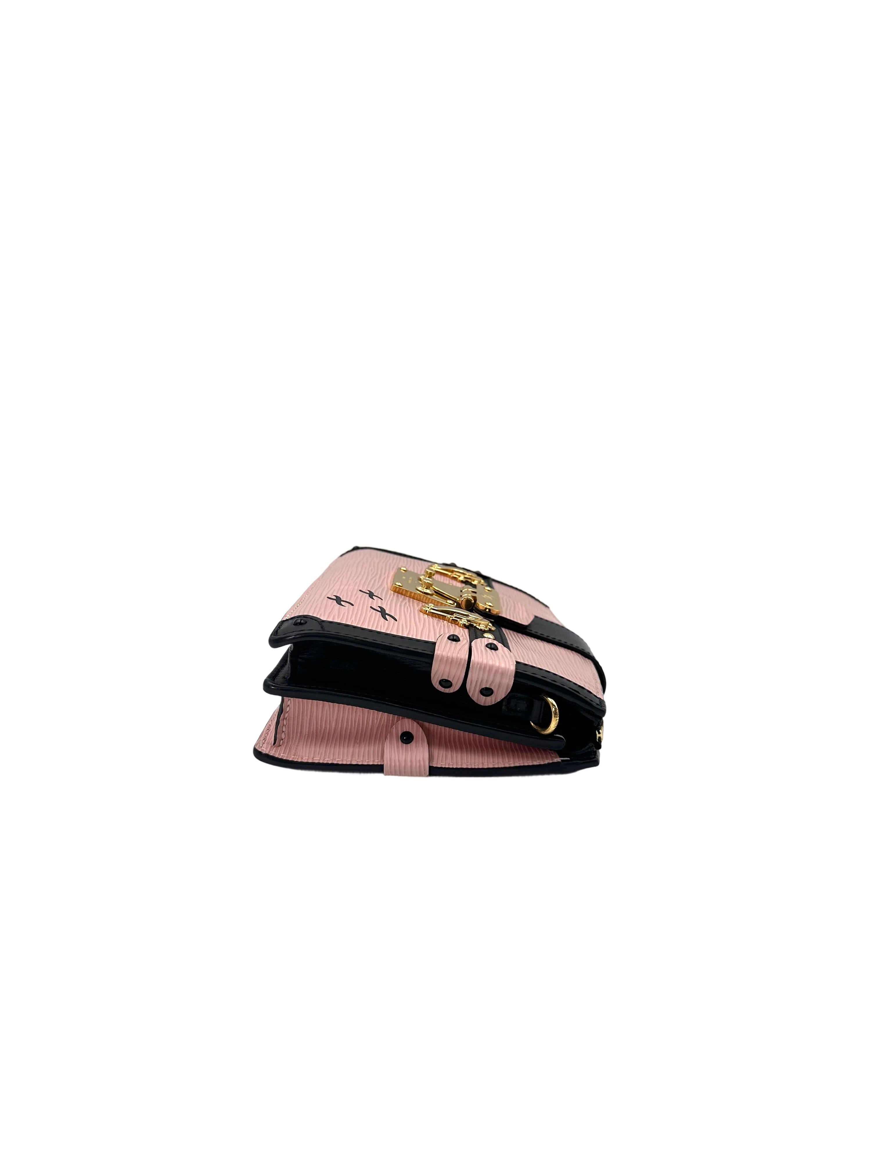Louis Vuitton Pink Epi Leather Trunk Clutch LV2429