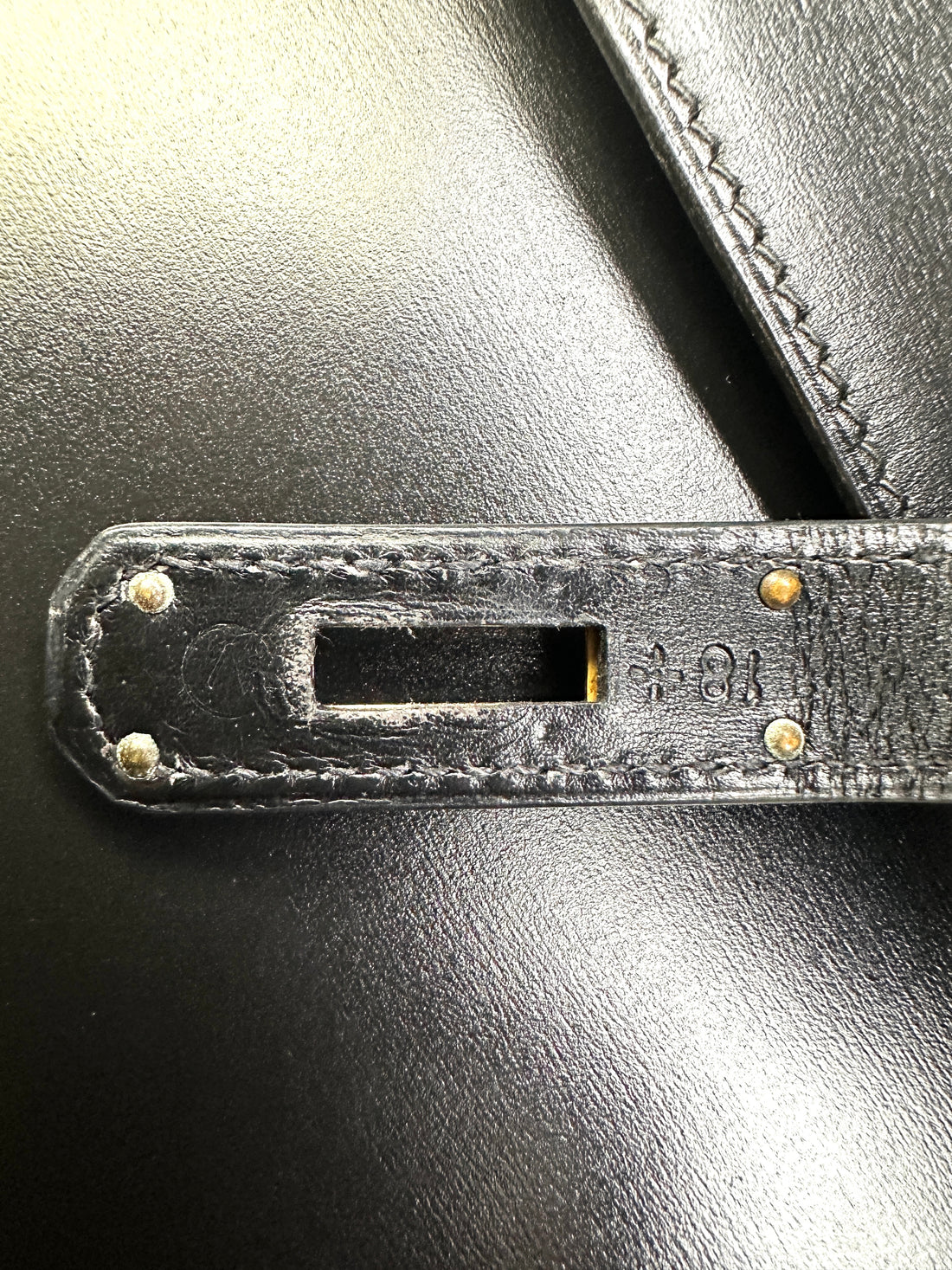 Hermes Kelly 35 Black Leather Handle Bag With Gold Hardware HR93