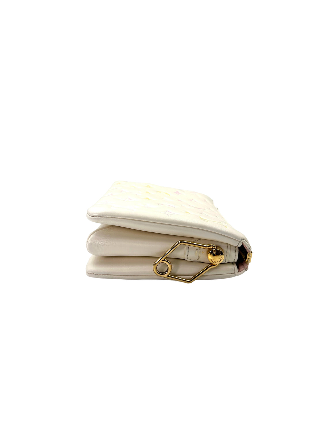 Louis Vuitton Coussin BB Milky Way White Monogram Embossed Puffy Leather Shoulder Bag IRIS146