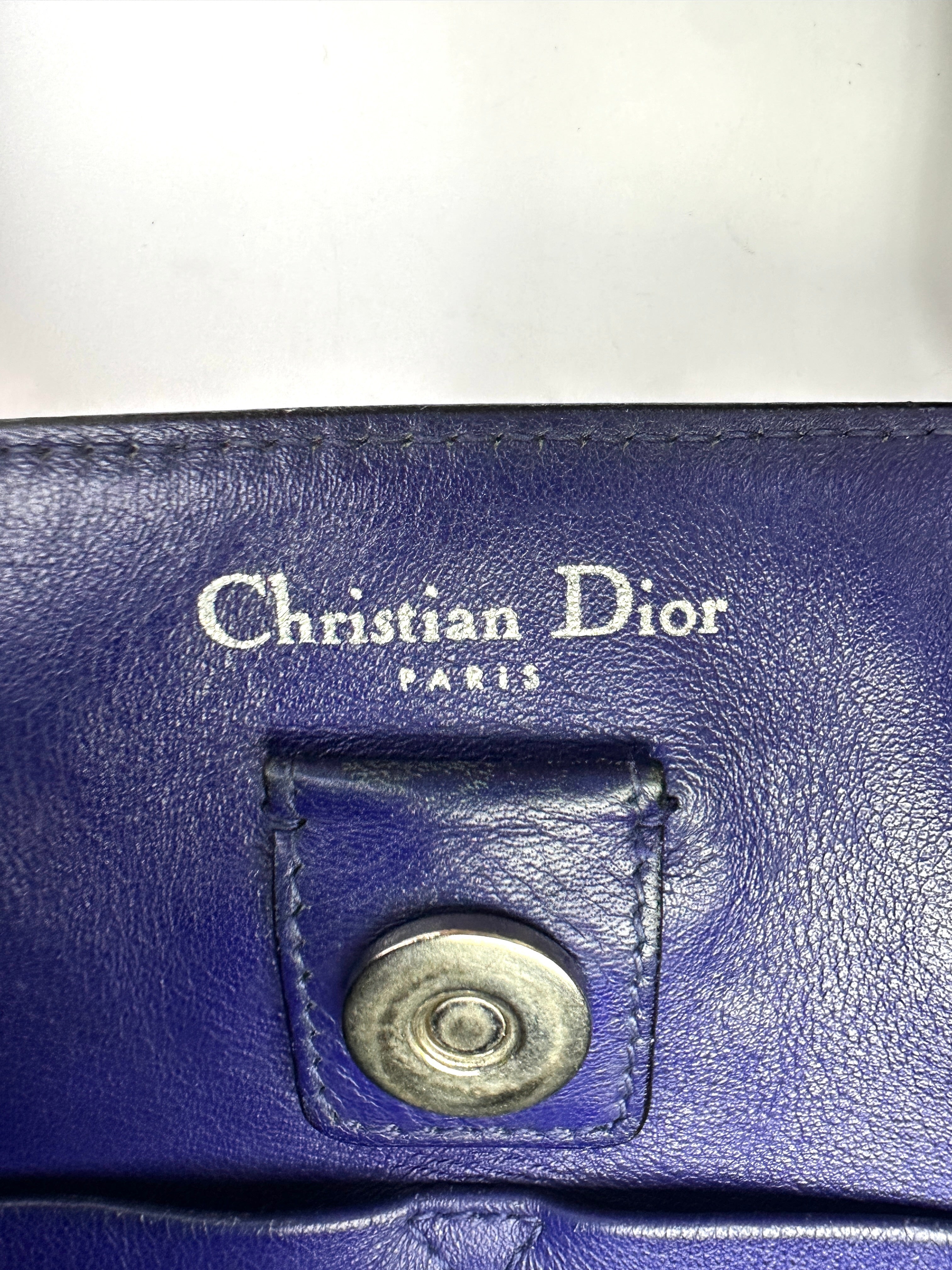 Christian Dior Diorissimo Pink Leather Black Handle Bag DR675