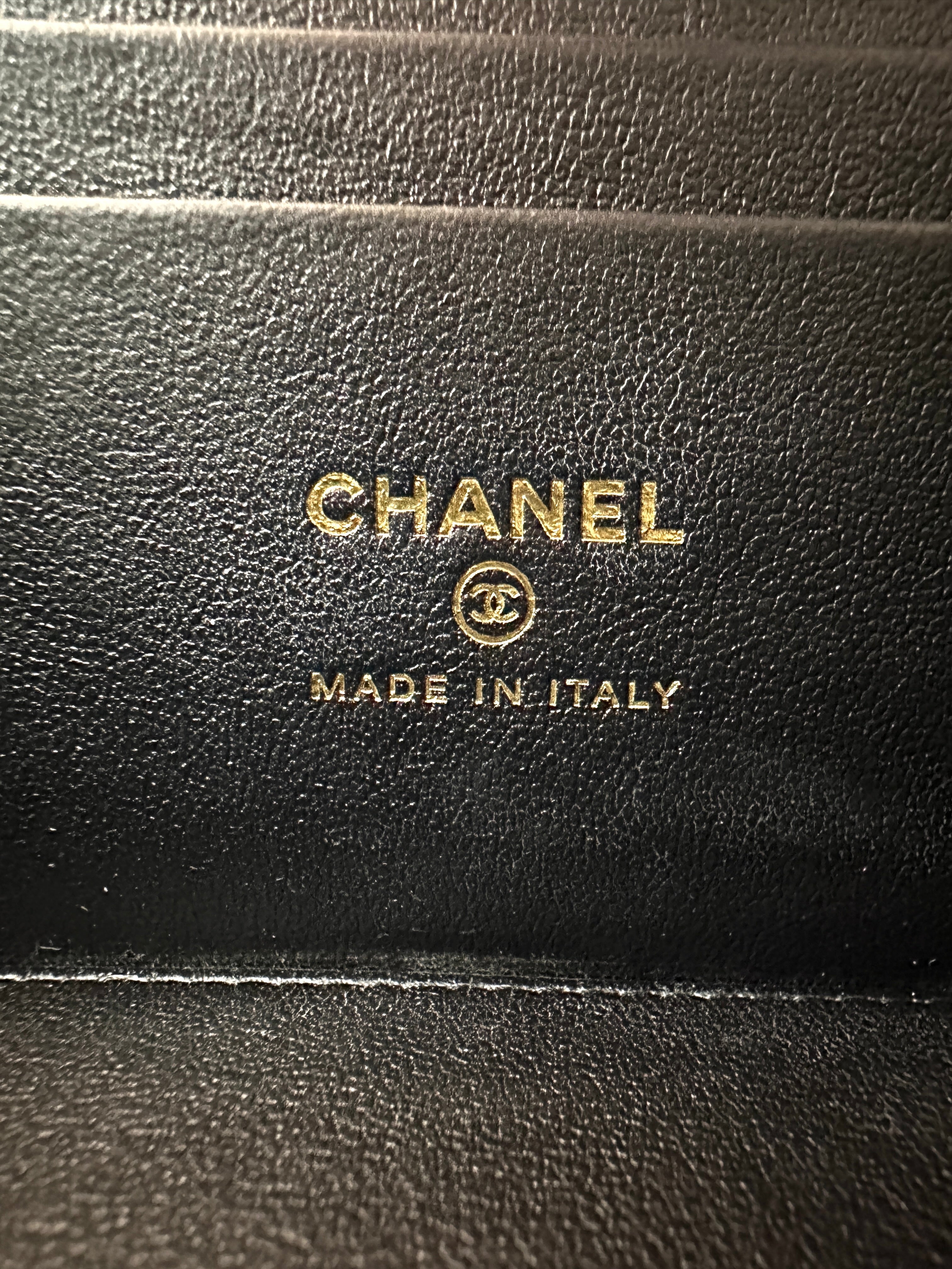 Chanel Black Quilted Leather Top Handle Vanity Cargo Case(PH***19) CC1781