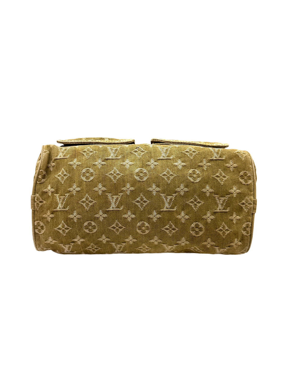 Louis Vuitton Boston Green Monogram Denim Handle Bag LV2431